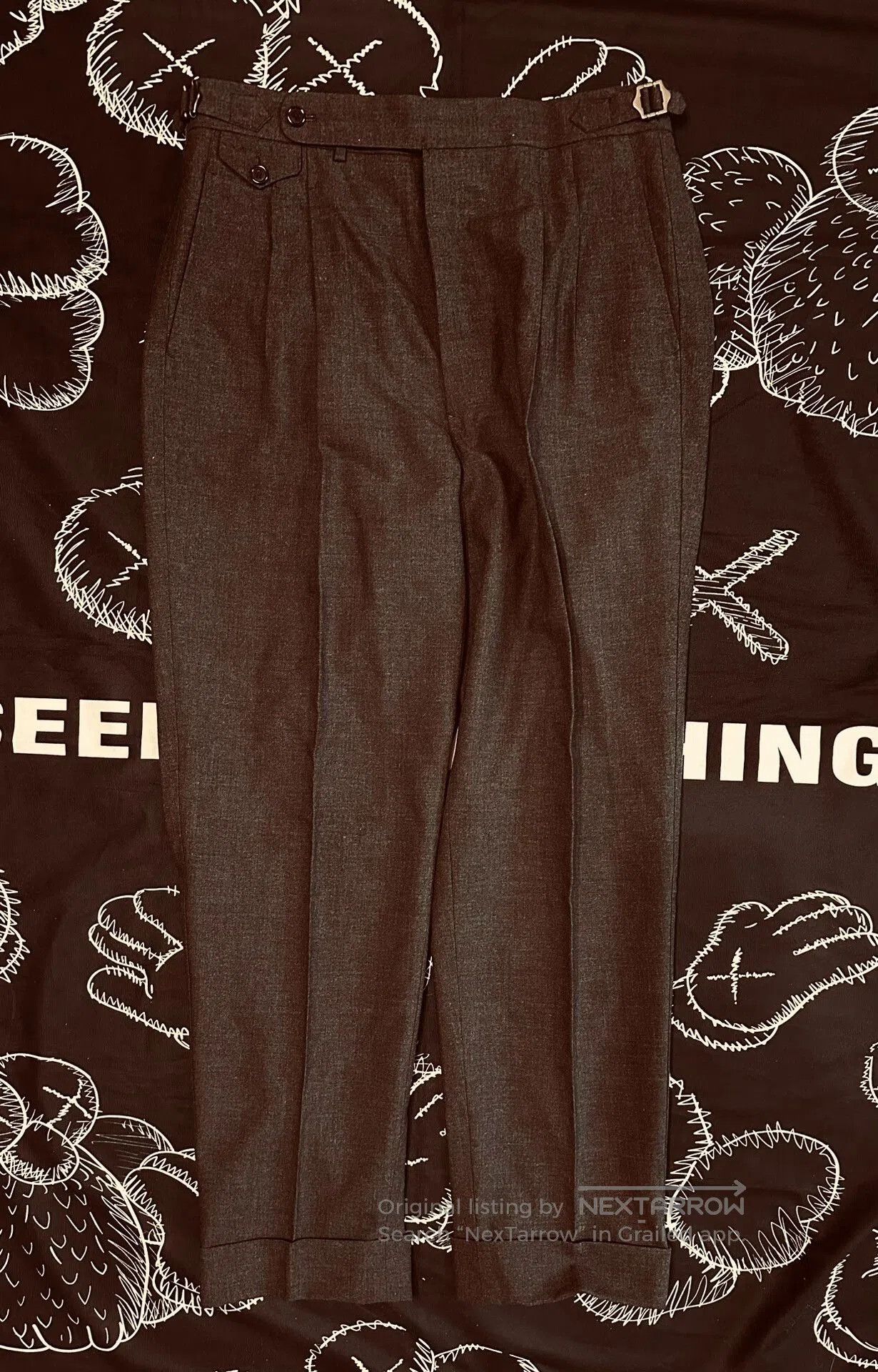 Japanese Brand Award-Winning Wool Dress Trousers. Size US 30 / EU 46 - 1 Thumbnail