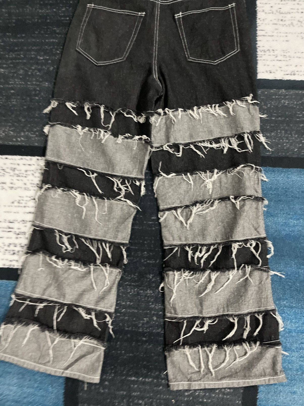 Japanese Brand Rare Design patchwork Unbrand Denim Size US 31 - 11 Thumbnail
