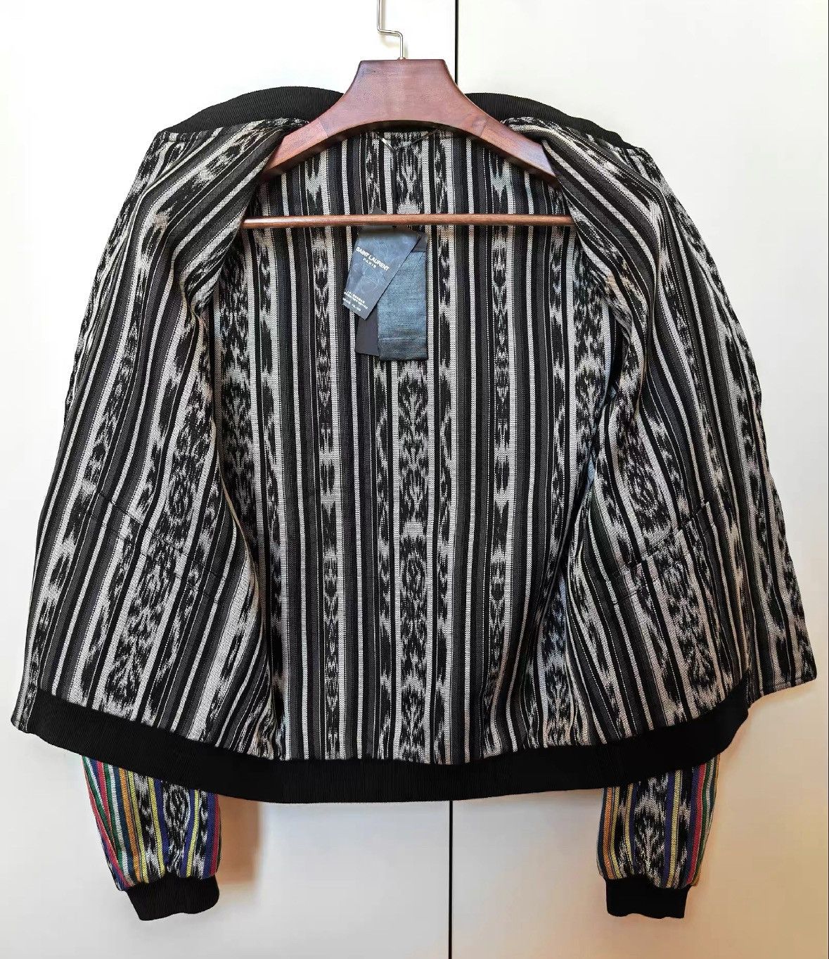 Saint Laurent Paris Saint Laurent Paris Saint Laurent Reversible Striped Jacke Size US M / EU 48-50 / 2 - 3 Thumbnail