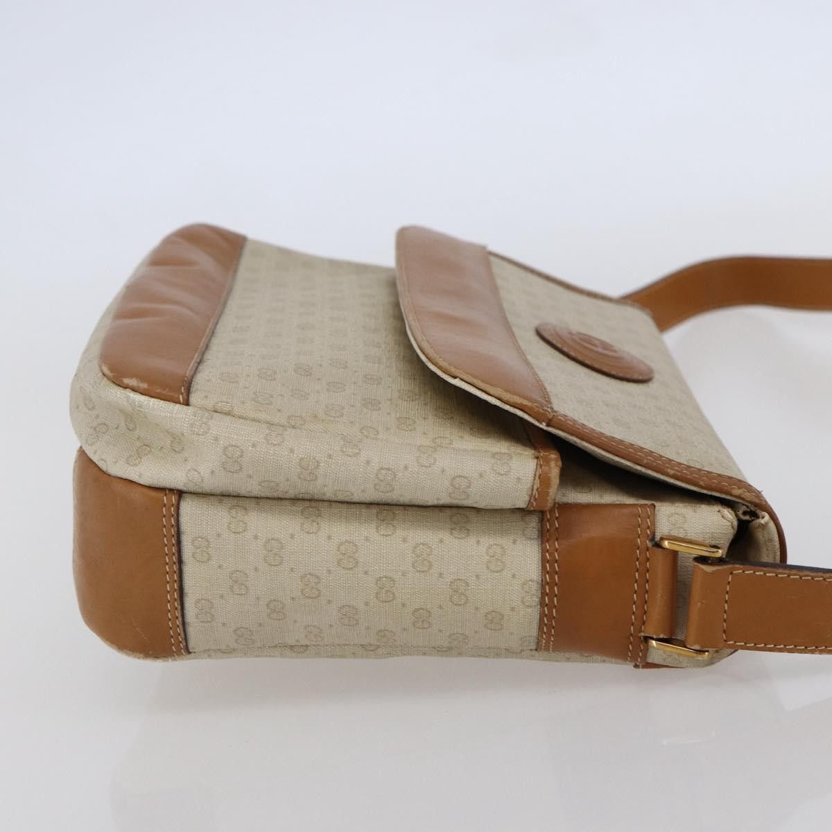 Gucci GUCCI Micro GG Supreme Shoulder Bag Pvc White Gold Size ONE SIZE - 5 Thumbnail