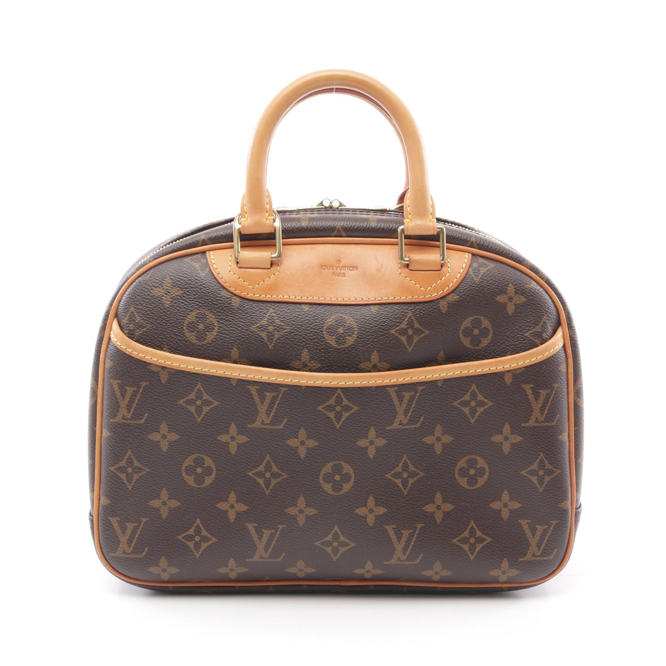 Louis Vuitton Louis Vuitton Trouville Monogram Handbag Leather Brown Size ONE SIZE - 1 Thumbnail