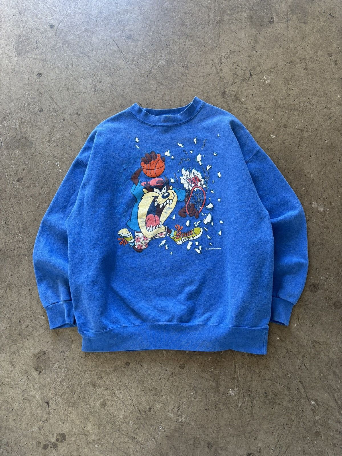 Warner Bros 1996 Looney Toons Taz Basketball Size US XL / EU 56 / 4 - 2 Thumbnail