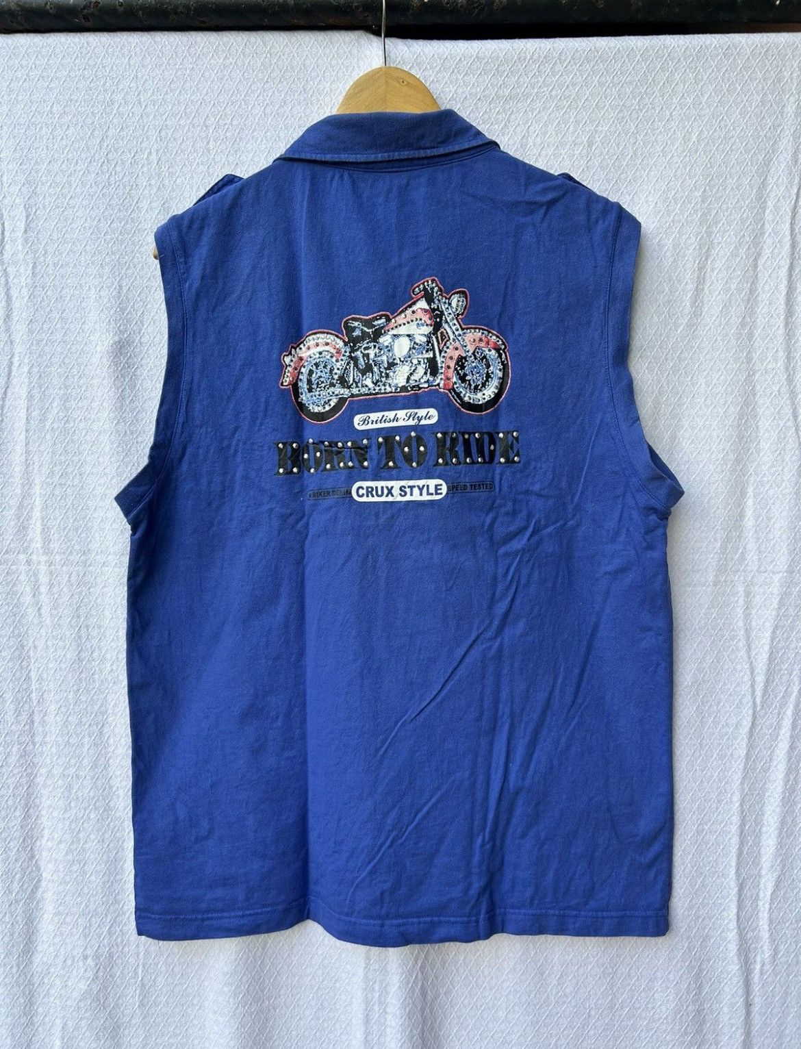 Japanese Brand Crux london patched vest shirt Size US M / EU 48-50 / 2 - 2 Thumbnail