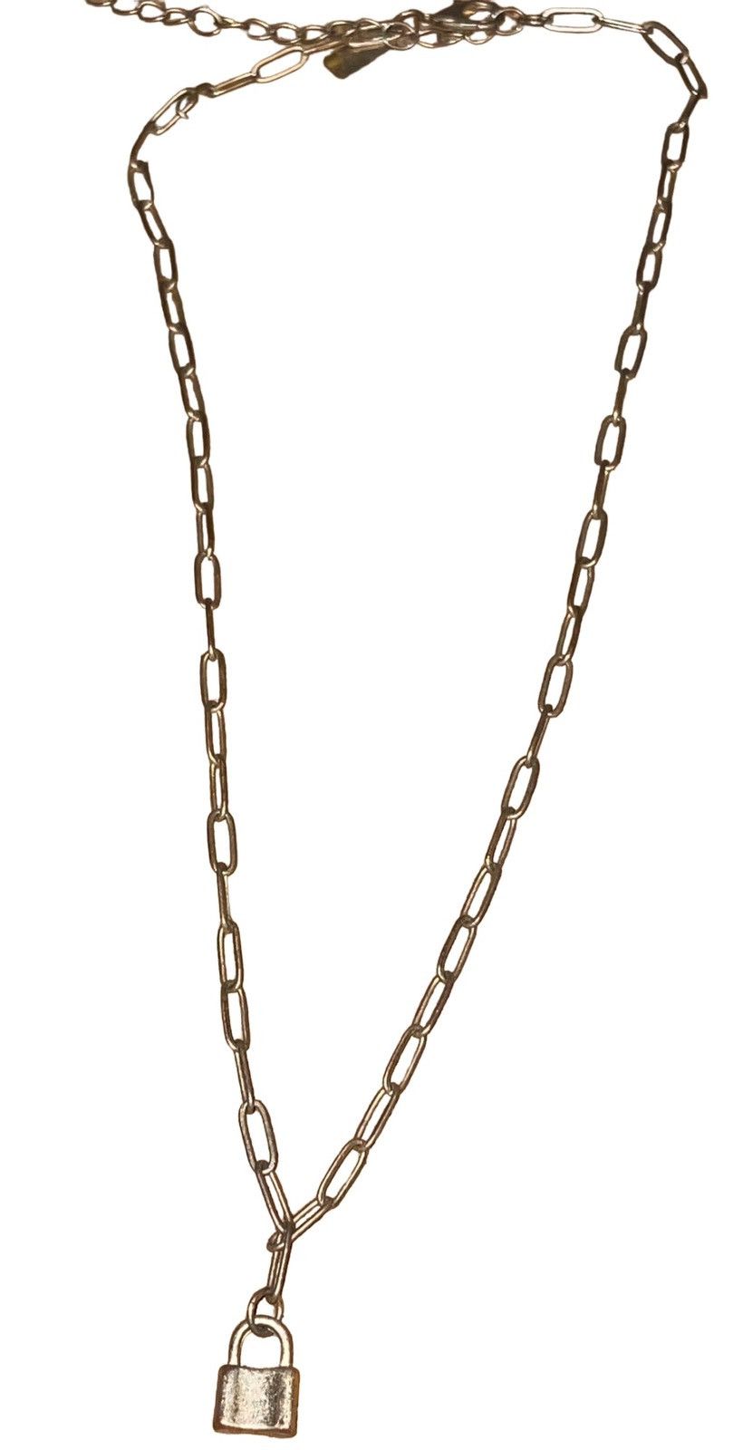 Vintage Vintage Mini Padlock Paperclip Necklace Size ONE SIZE - 2 Thumbnail