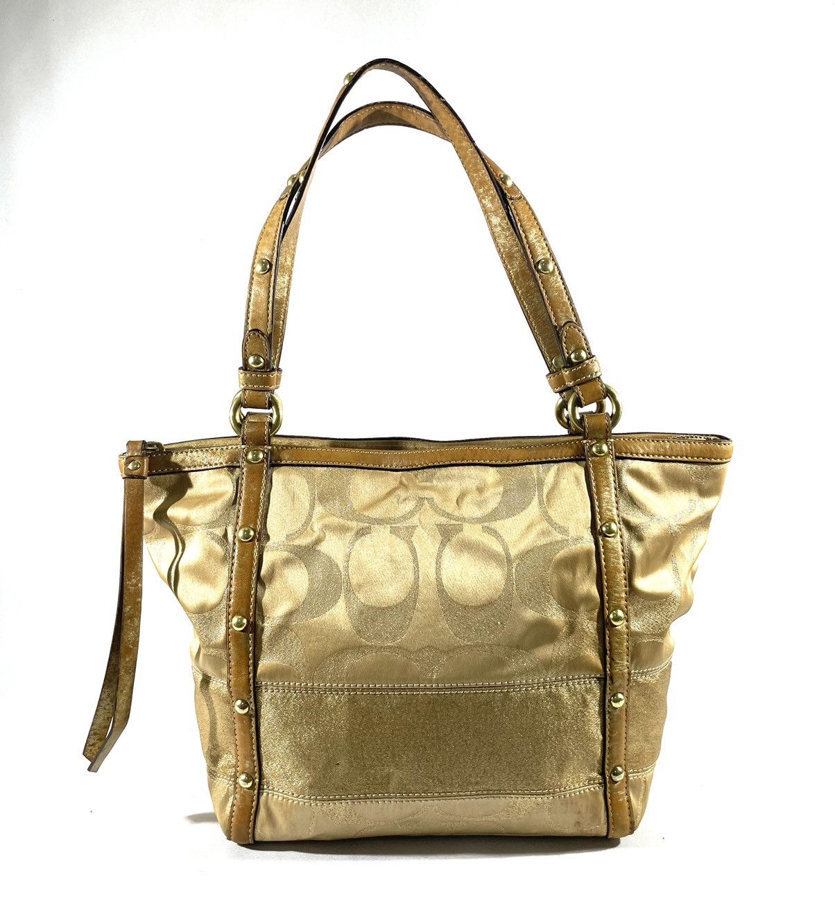 Coach Vintage Satin Monogram Handbag Size ONE SIZE - 1 Thumbnail