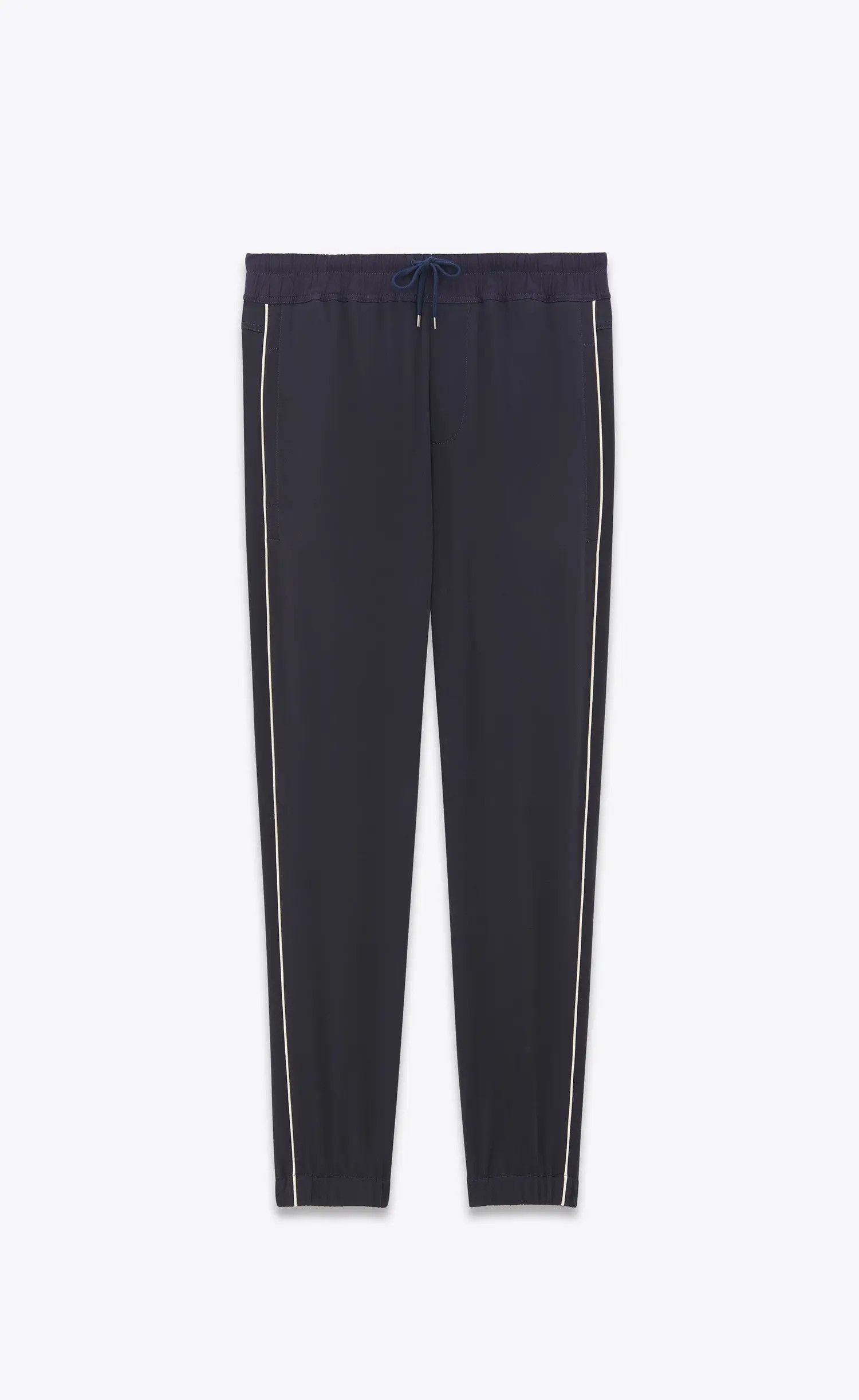Saint Laurent Paris o1s1wg110125 Sweatpant & Jogger in Crepe Satin in Navy Blue Size US 36 / EU 52 - 1 Thumbnail