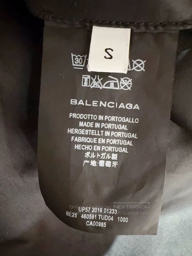 Balenciaga Balenciaga Black Windbreaker Jacket Size US S / EU 44-46 / 1 - 5 Thumbnail