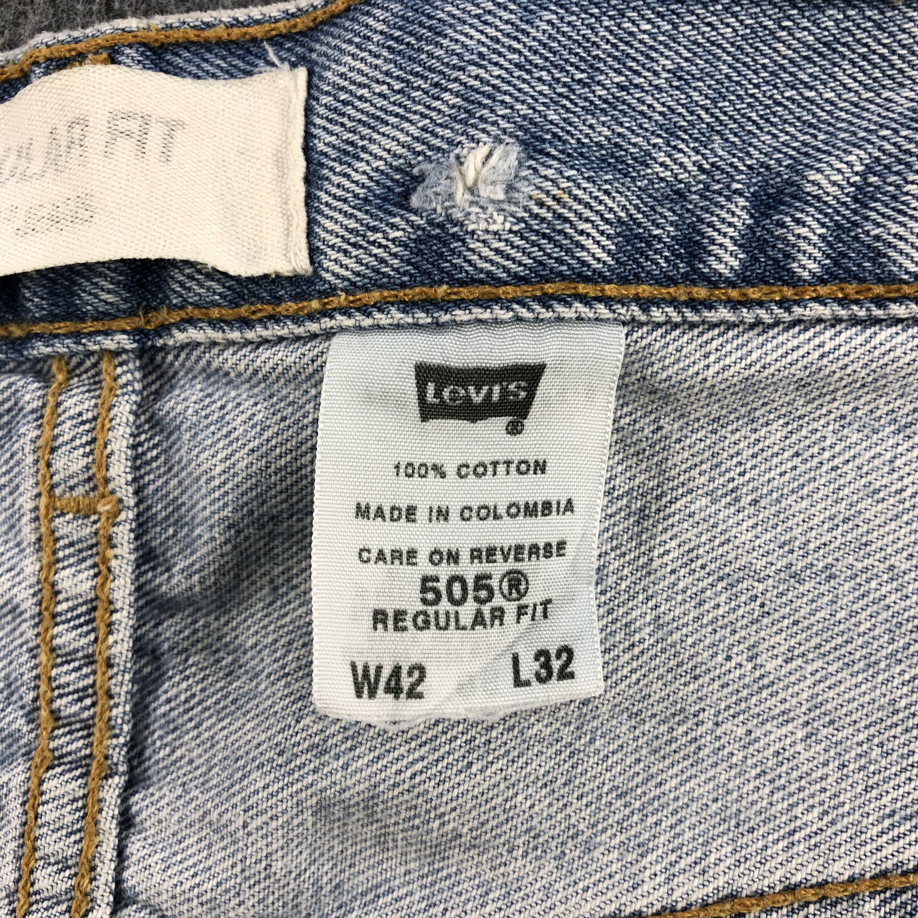 Levi's Vintage Light Wash Levis 505 Jeans-J1688 Size US 42 / EU 58 - 10 Thumbnail