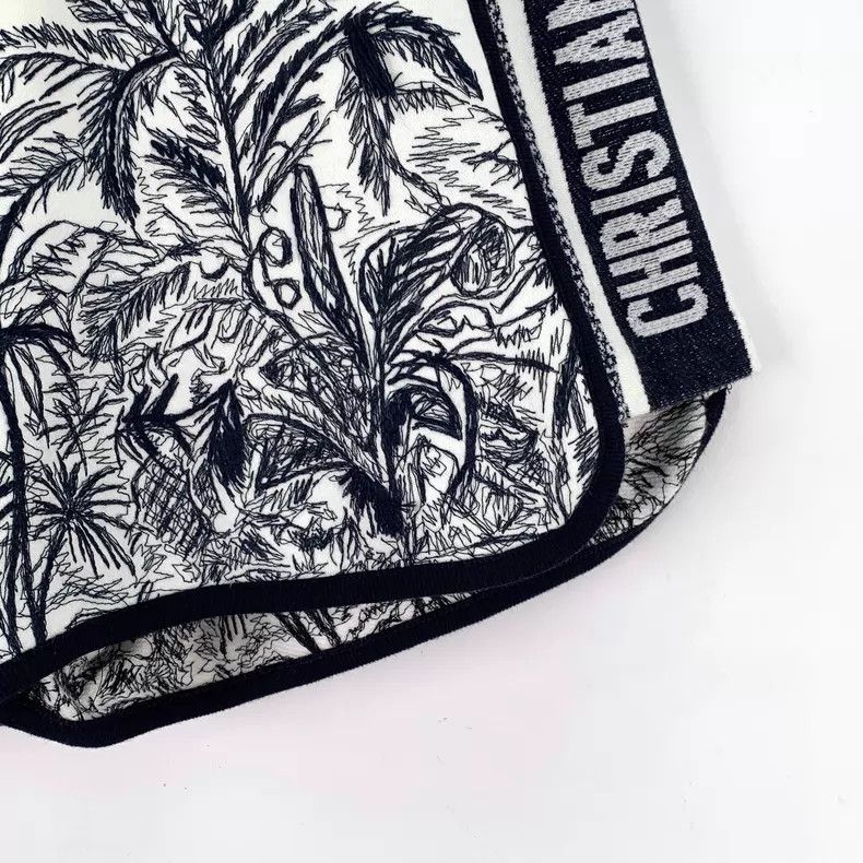 Dior Dior Size XS White jungle print cotton drawstring casual sh Size 42" / US 20 - 5 Thumbnail