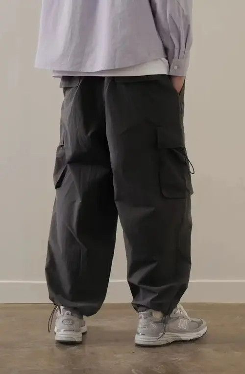 Japanese Brand 20AW Indigo Union Japan Black Straight Leg Worker Joggers Size US 32 / EU 48 - 2 Thumbnail
