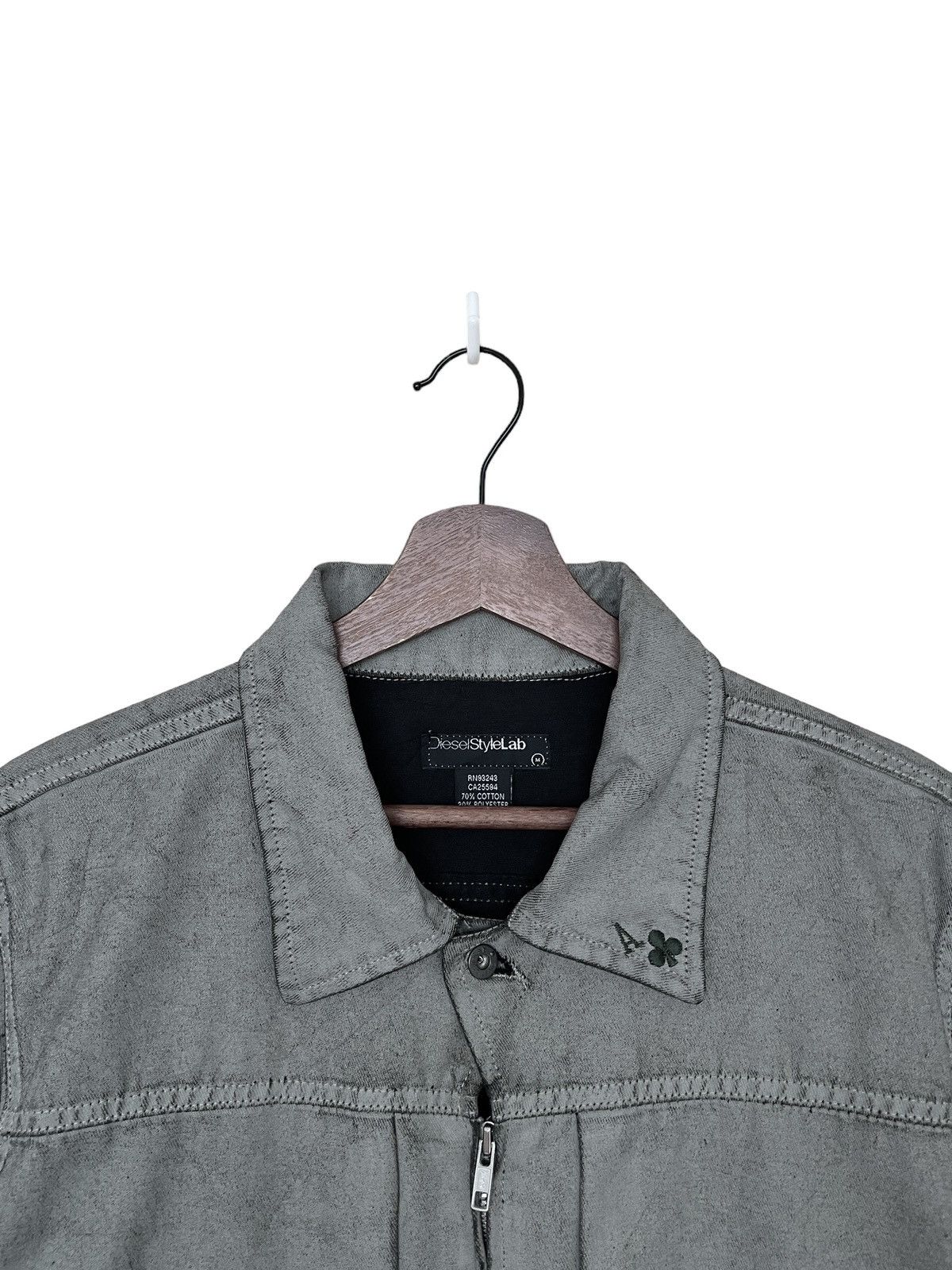 Diesel Vintage Brand Diesel Waxed Jacket 1990s Size US M / EU 48-50 / 2 - 8 Thumbnail