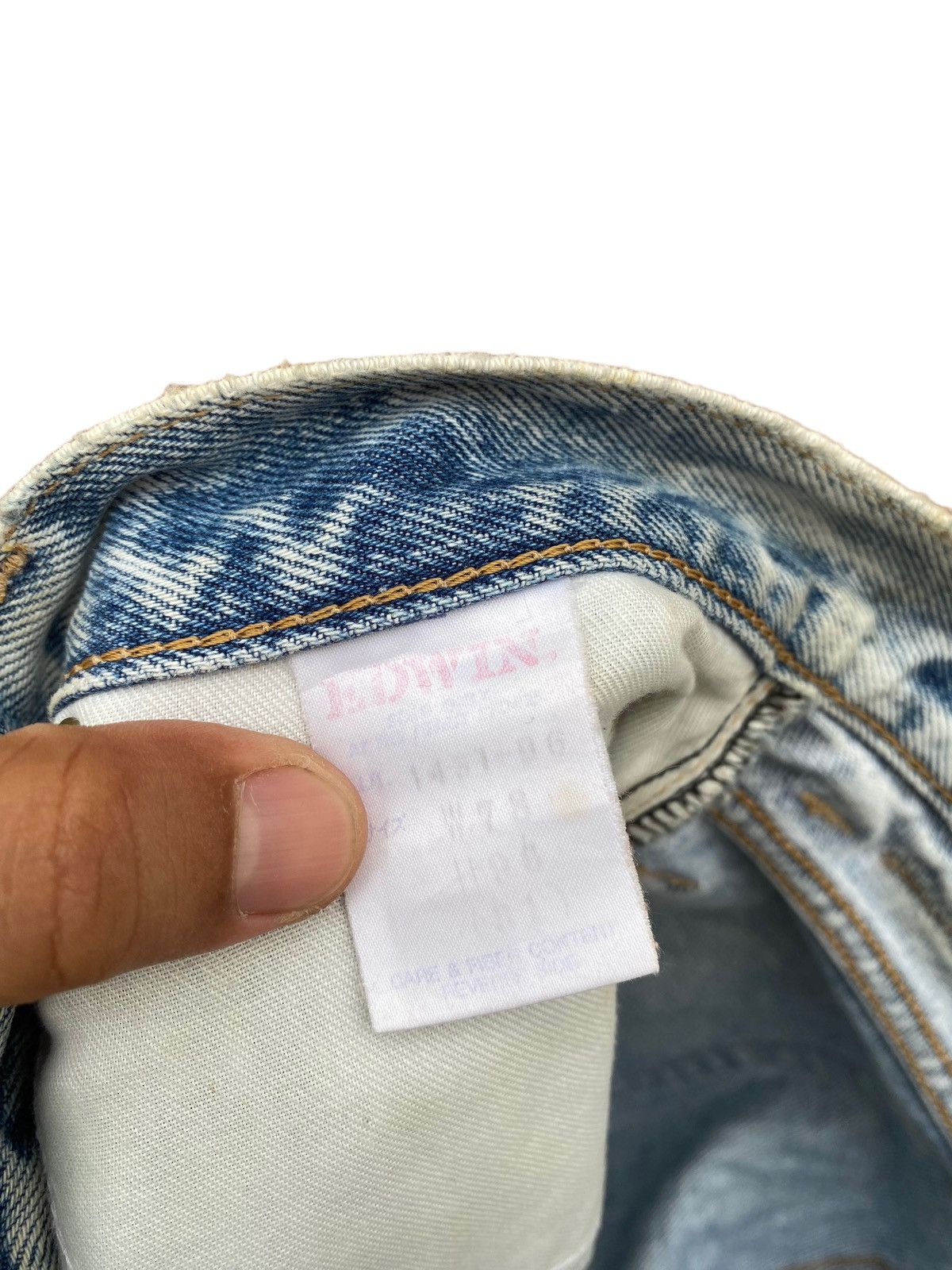 Edwin Edwin Acid Wash Style Denim Pants Size US 30 / EU 46 - 10 Thumbnail
