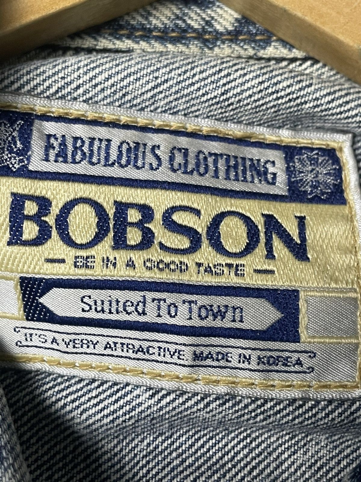 Vintage Vintage BOBSON Trucker Denim Jacket (95) Size US XS / EU 42 / 0 - 5 Thumbnail