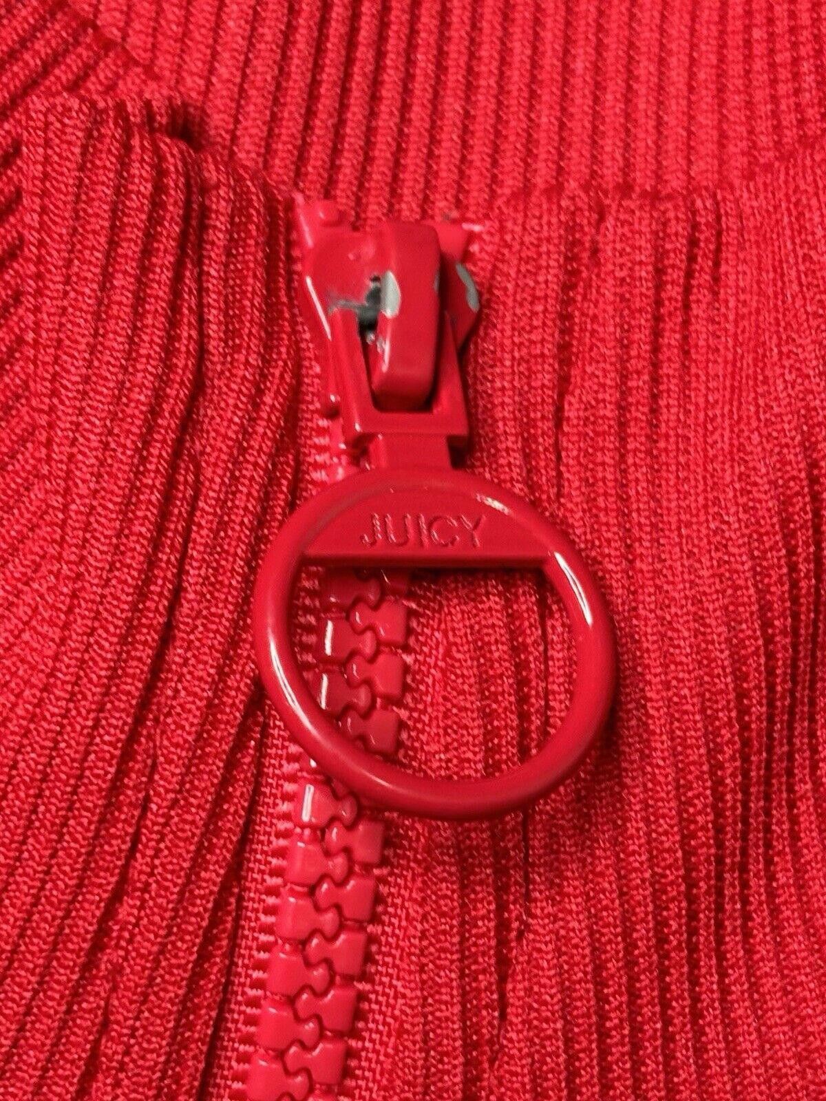 Juicy Couture Jeans Juicy by Juicy Couture Track Jacket Women's Medium Red Size M / US 6-8 / IT 42-44 - 6 Thumbnail