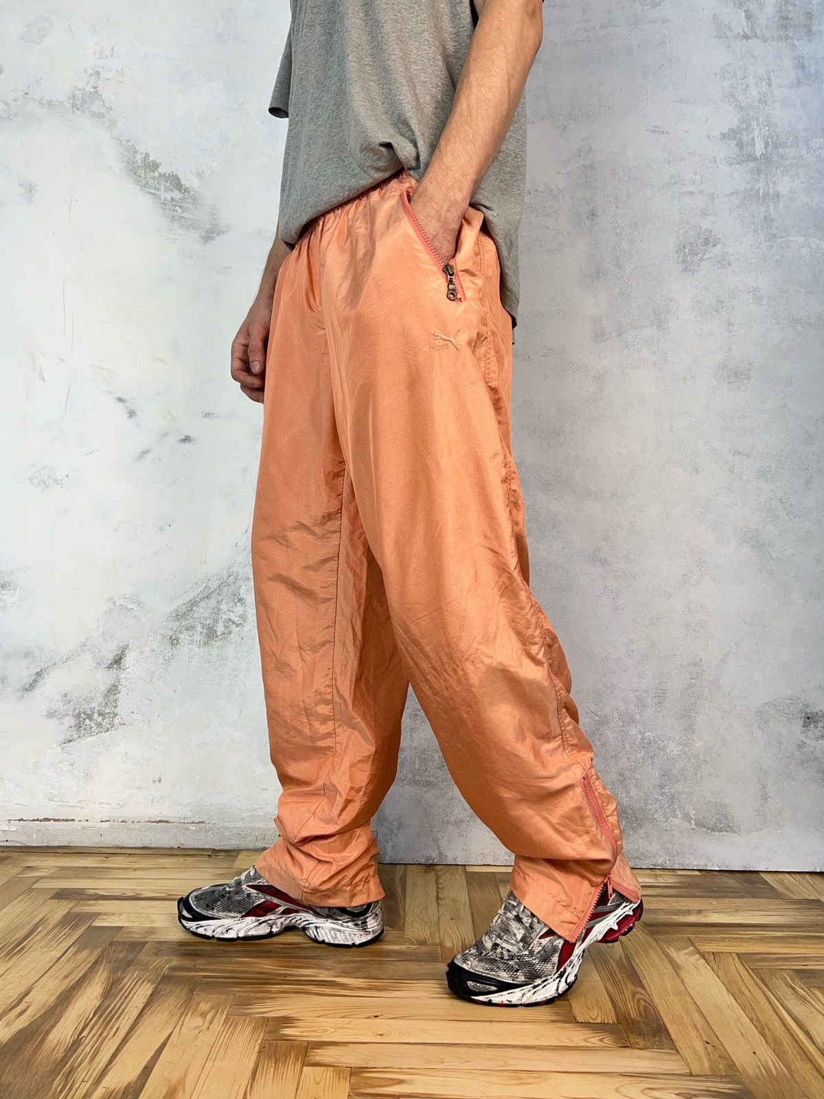 Puma Vintage Puma Peach Jogger Track Pants Size XL - XXL Size US 34 / EU 50 - 3 Thumbnail