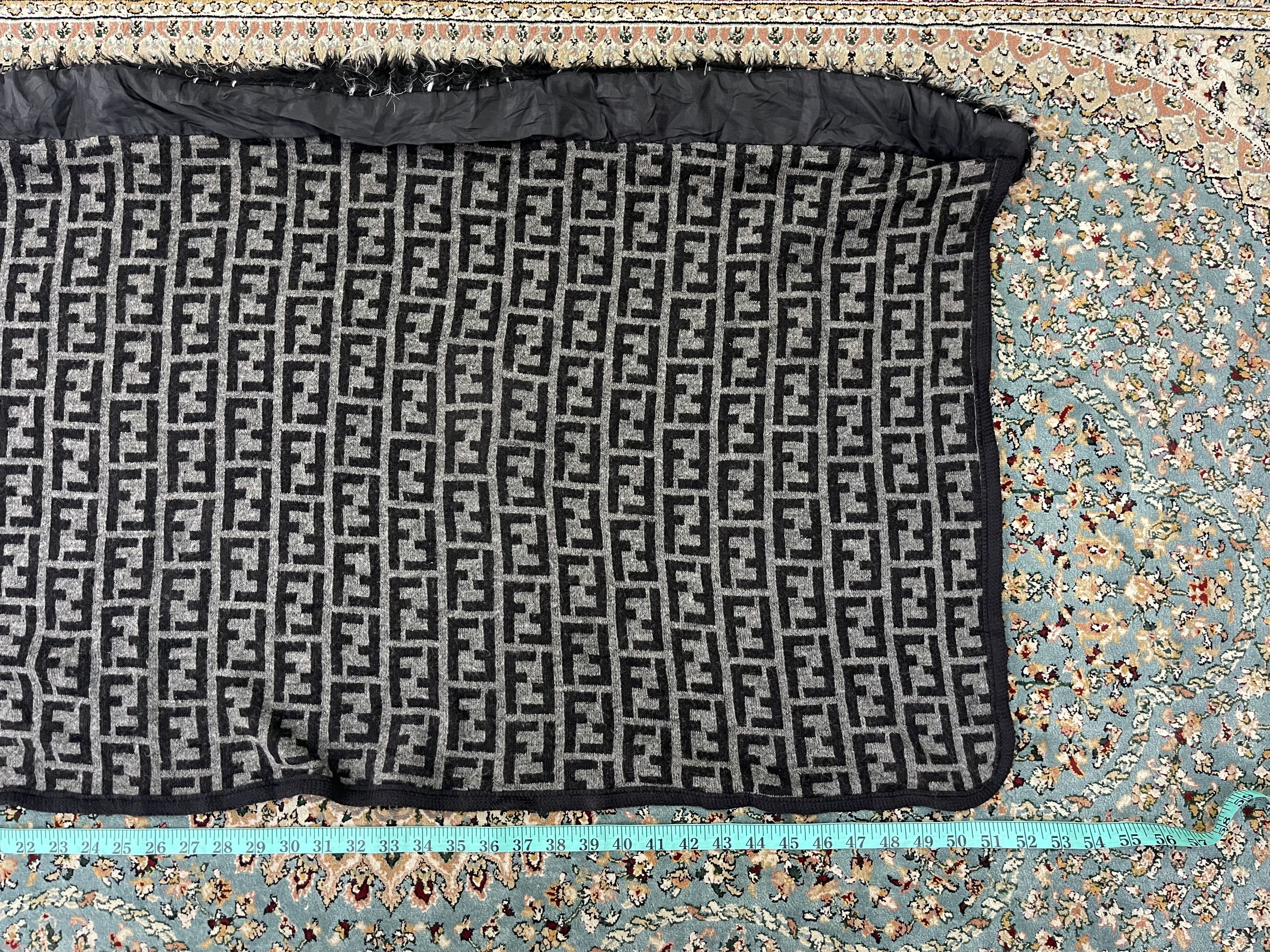 Fendi FENDI Zucca Neckwear Scarf Muffler Lambswool Size ONE SIZE - 3 Thumbnail