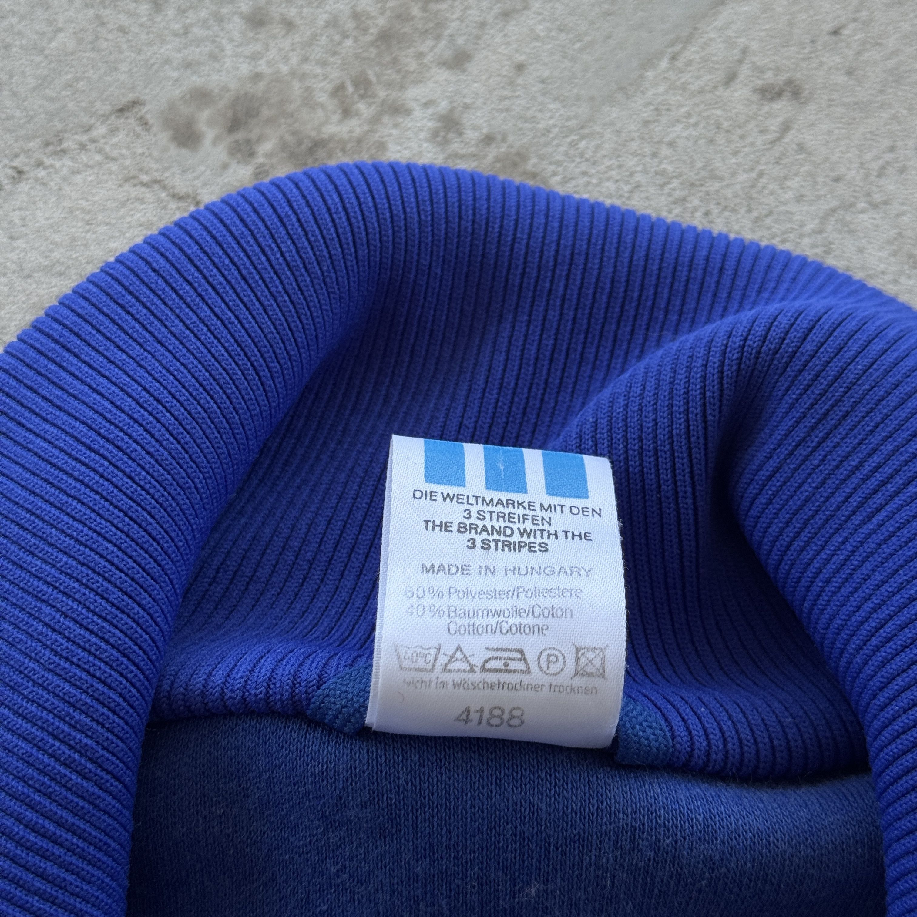 Adidas Vintage Adidas Blue Track Jacket Trefoil 3 Stripes XL Size US XL / EU 56 / 4 - 6 Thumbnail