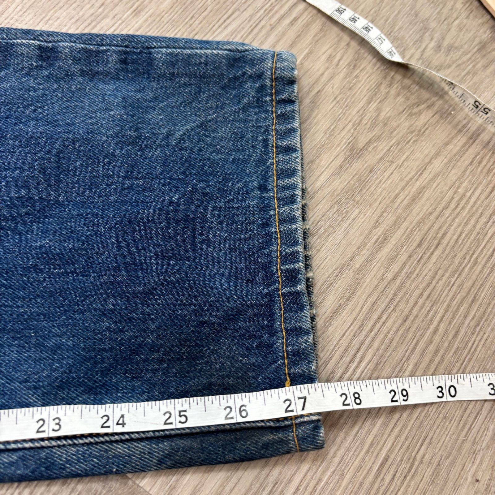 Levi's Levi's 501 Button Fly Straight Leg Jeans Men's 34x27 Size US 34 / EU 50 - 7 Thumbnail