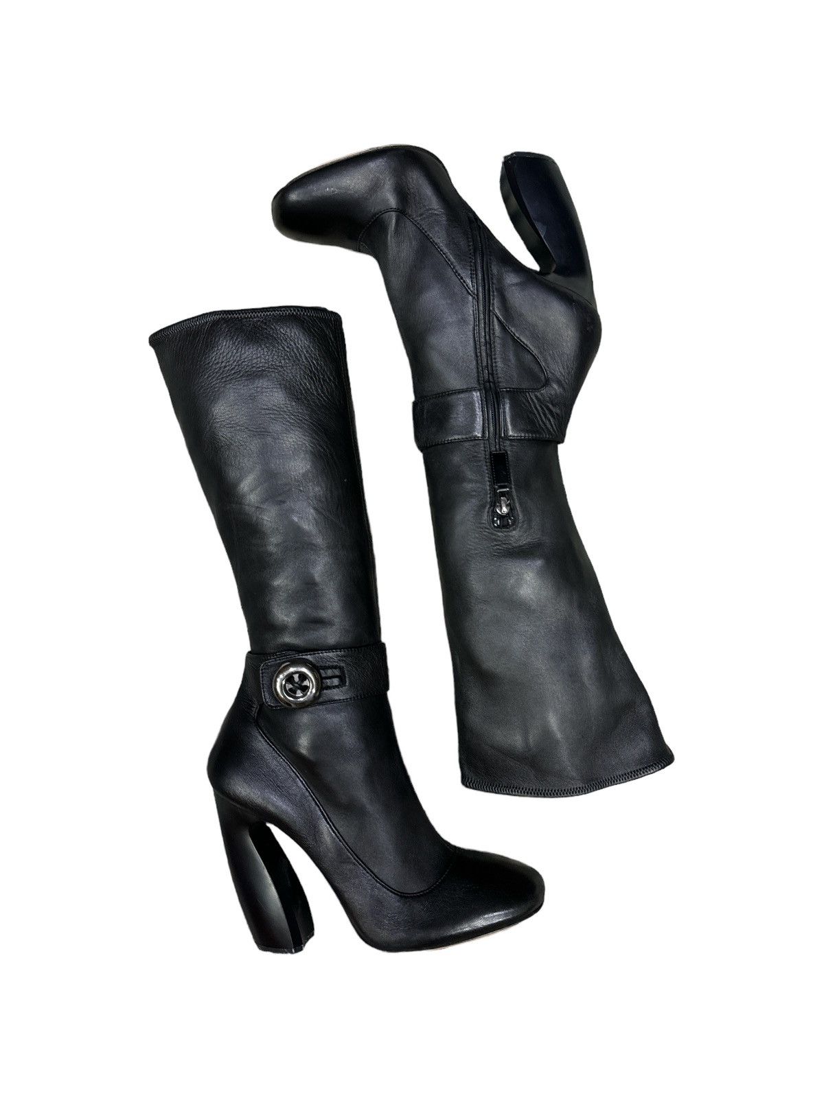 Prada PRADA BOOTS MARY JANE NAPPA BLACK SHOES SIZE 39 Size US 9 / IT 39 - 7 Thumbnail
