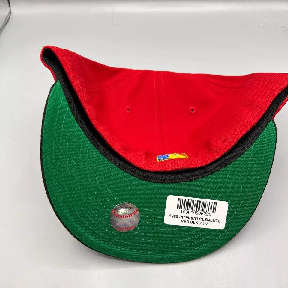 New Era Pittsburgh Pirates Hat Men 7 1/2 Red Black MLB Snap Back Cap Size ONE SIZE - 8 Thumbnail