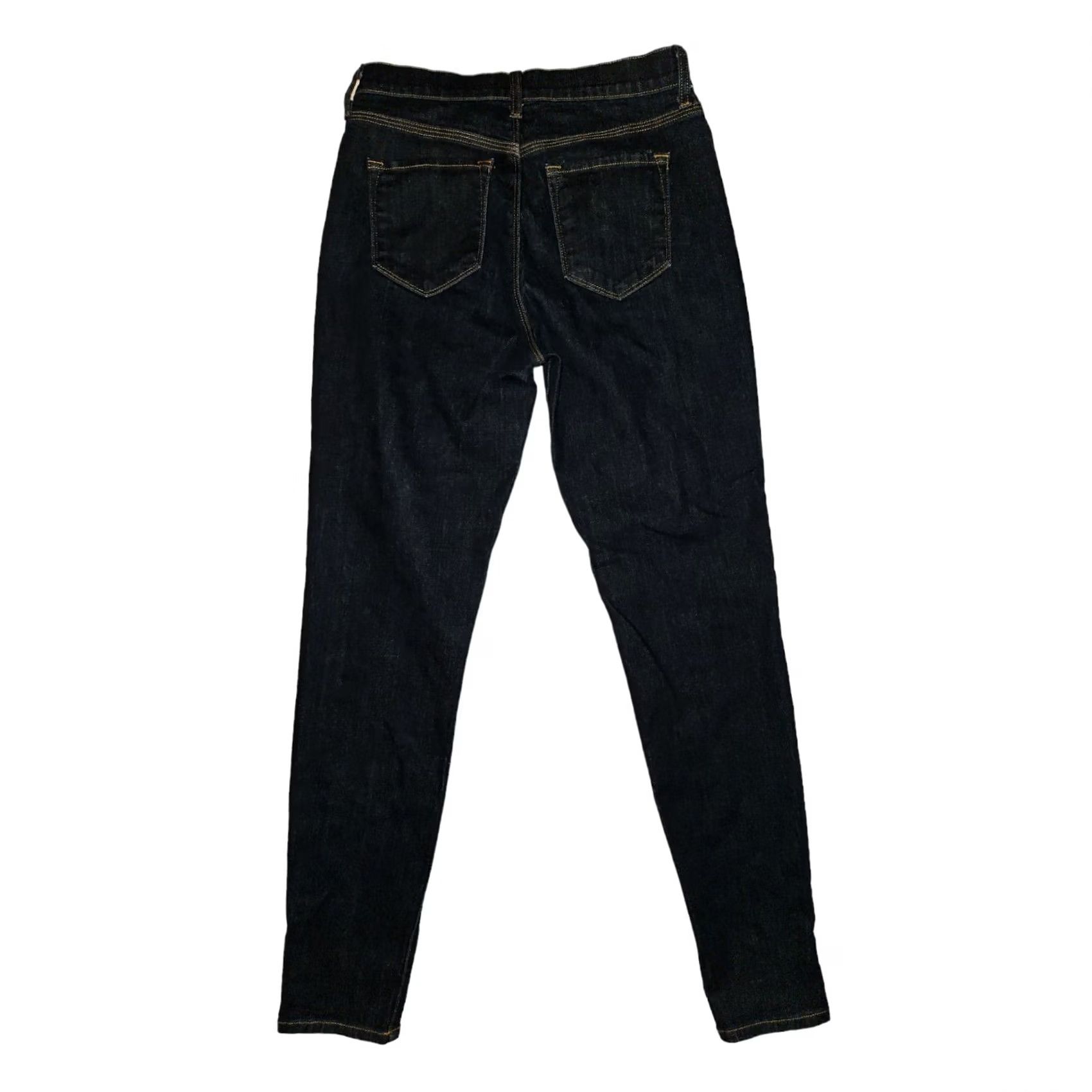 Vintage BALDWIN Jeans Women's 29 Blue Skinny Ultra-High Rise Denim Stretch Modern Preppy Size 29" - 7 Thumbnail