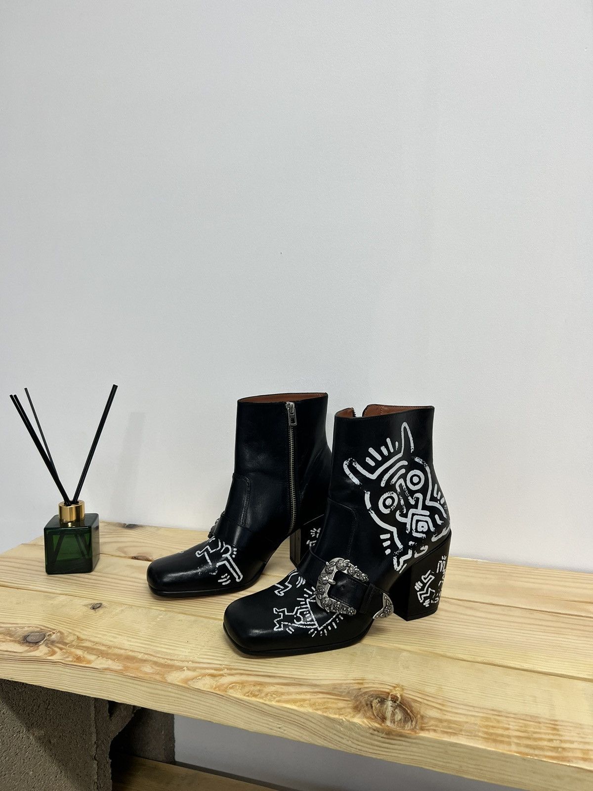 Coach × Keith Haring Coach X Keith Haring Western Moto Booties Size US 9.5 / IT 39.5 - 6 Thumbnail
