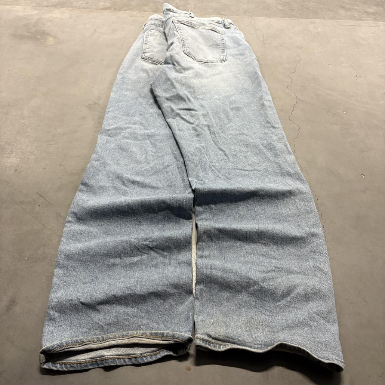 Old Navy Crazy Vintage Y2K/2000s Baggy Old Navy Loose Light Wash Denim Jeans! Size US 38 / EU 54 - 6 Thumbnail