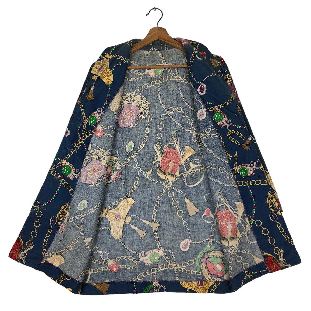 Japanese Brand 🔥Rare Design Work Jacket Double Collar Full Print Design Size US M / EU 48-50 / 2 - 13 Thumbnail