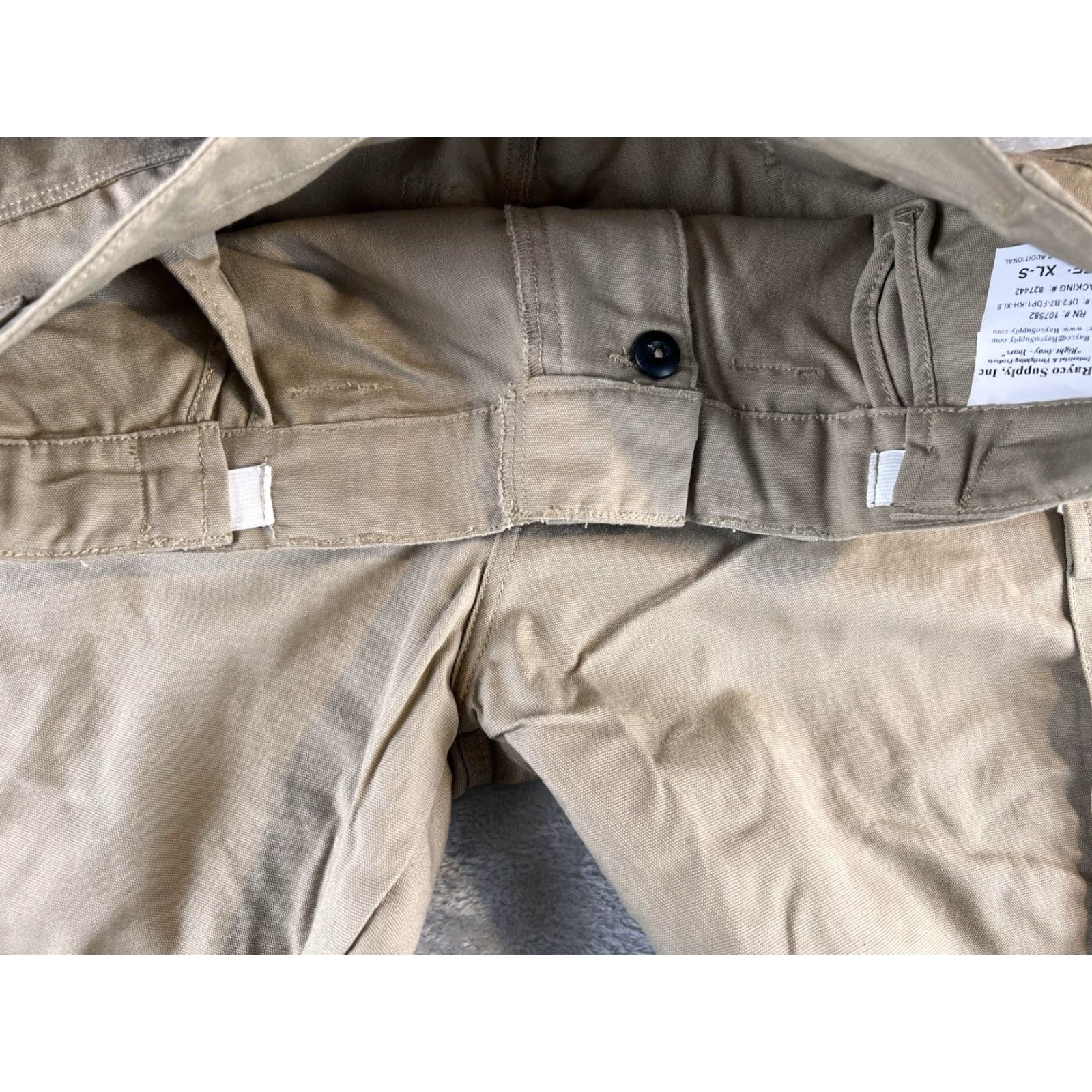 Vintage Westex Cargo Pants XL Mens 40x30 Flame-Resistant Beige Workwear Size US 36 / EU 52 - 7 Thumbnail