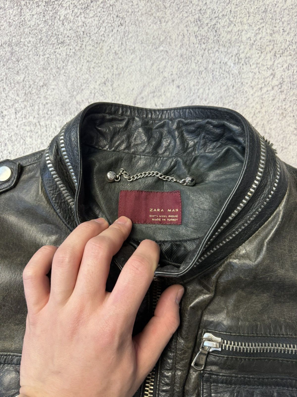 Leather Crazy True Vintage Cycle Rider Leather Jacket Biker Rare Y2K Size US L / EU 52-54 / 3 - 18 Thumbnail
