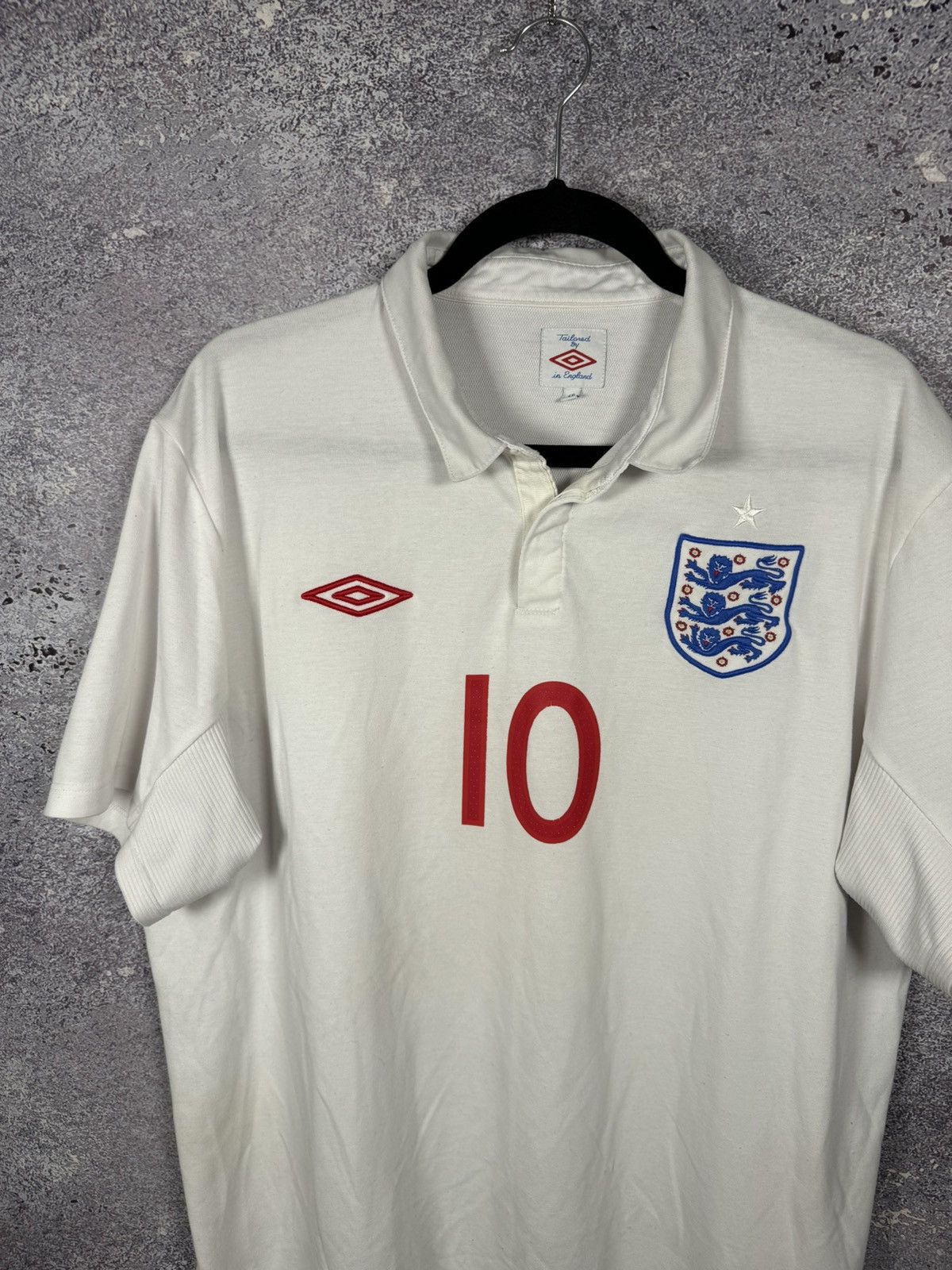 Umbro × Vintage ROONEY Vintage England National Team 2010 Umbro Jersey XL sz Size US XL / EU 56 / 4 - 4 Thumbnail