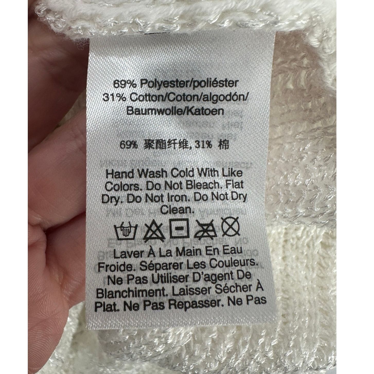 DKNY DKNY ivory metallic crochet tunic sweater size Large Size L / US 10 / IT 46 - 4 Thumbnail
