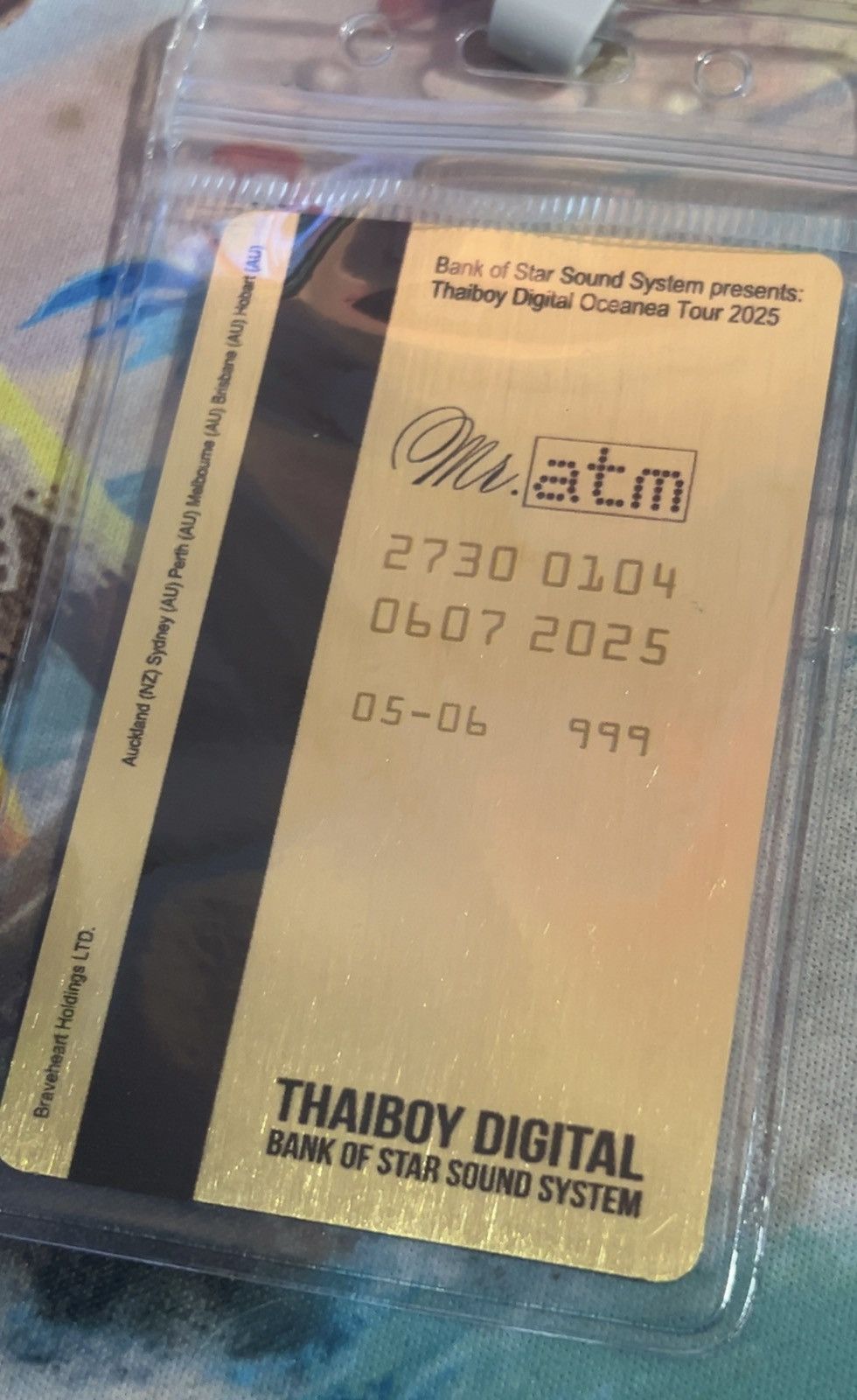 Drain Gang Thaiboy Digital - Bank of Star ‘Lanyard/Card’ AUS Tour Merch Size ONE SIZE - 2 Thumbnail