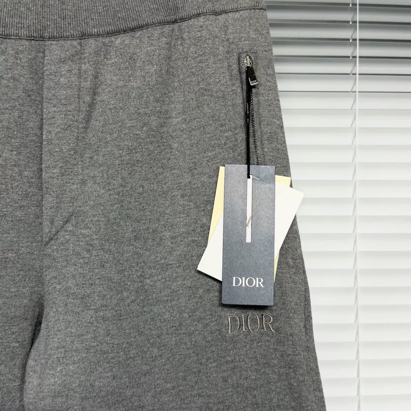 Dior Dior Gray Embroidered Logo Jogger Pants Size US 28 / EU 44 - 3 Thumbnail
