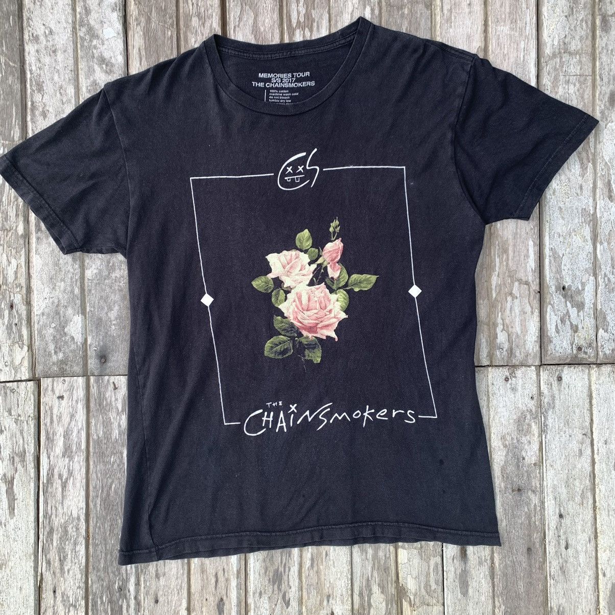 Band Tees Thrashed faded the chainsmokers tour tee Size US M / EU 48-50 / 2 - 1 Thumbnail