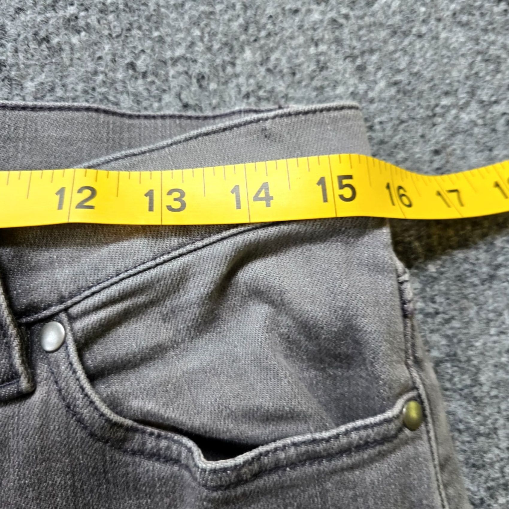 Eileen Fisher Eileen Fisher Jeans Womens Small Gray Skinny Denim Pants Stretch Preppy Casual Size 28" / US 6 / IT 42 - 5 Thumbnail
