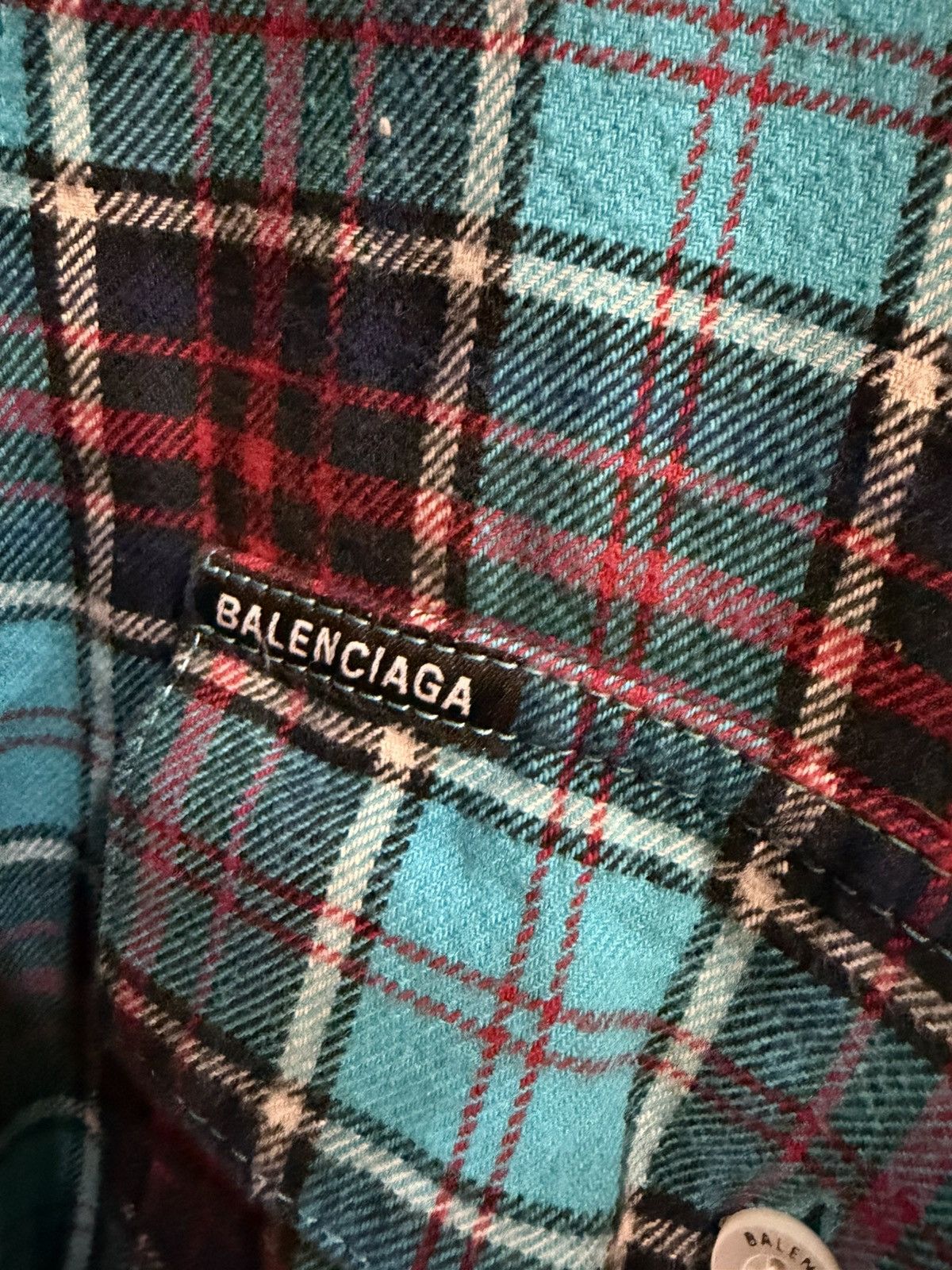 Balenciaga Balenciaga oversized flannel Size US L / EU 52-54 / 3 - 3 Thumbnail