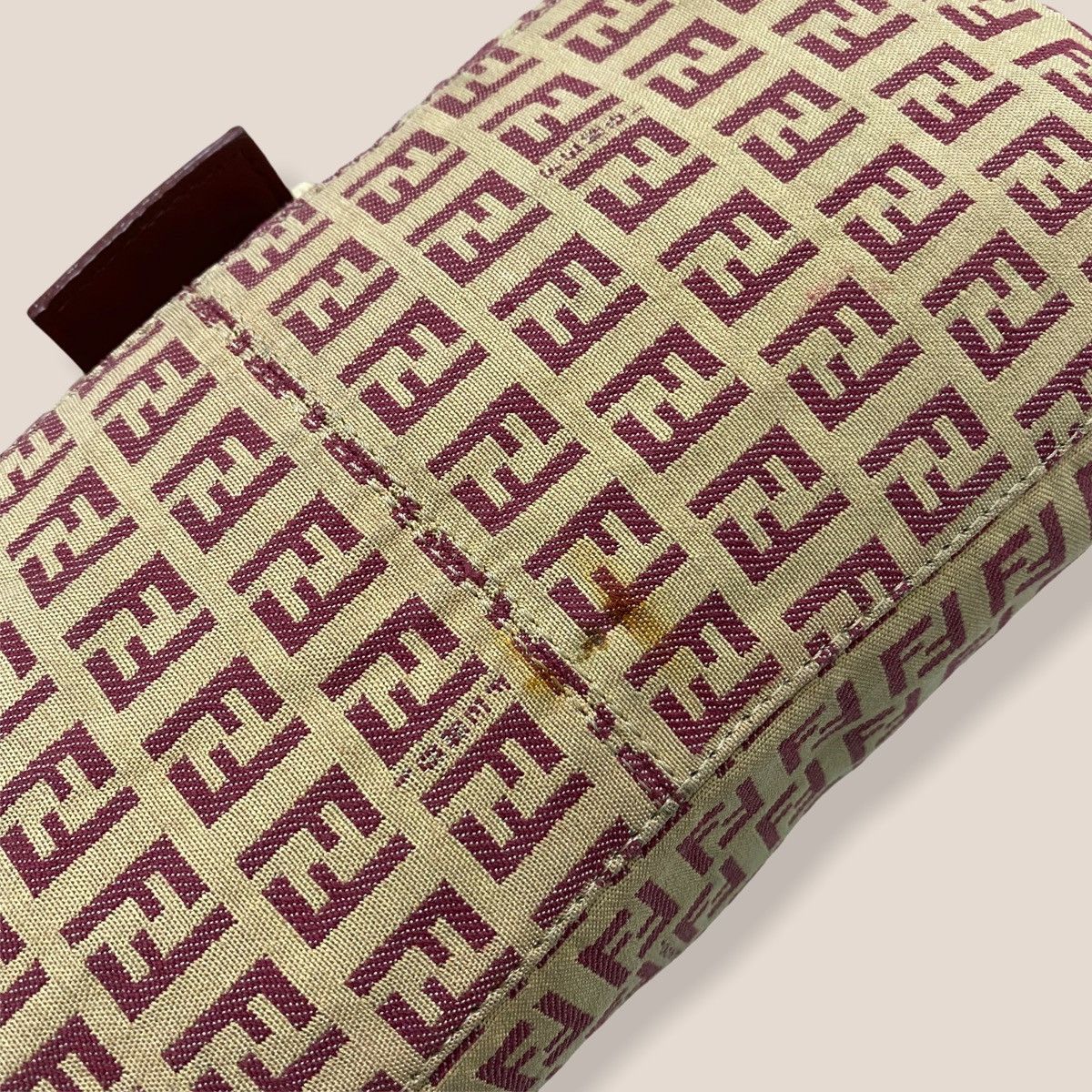 Fendi AUTHENTIC FENDI MAMMA ZUCCHINO BAGUETTE SHOULDER HANDBAG Size ONE SIZE - 7 Thumbnail