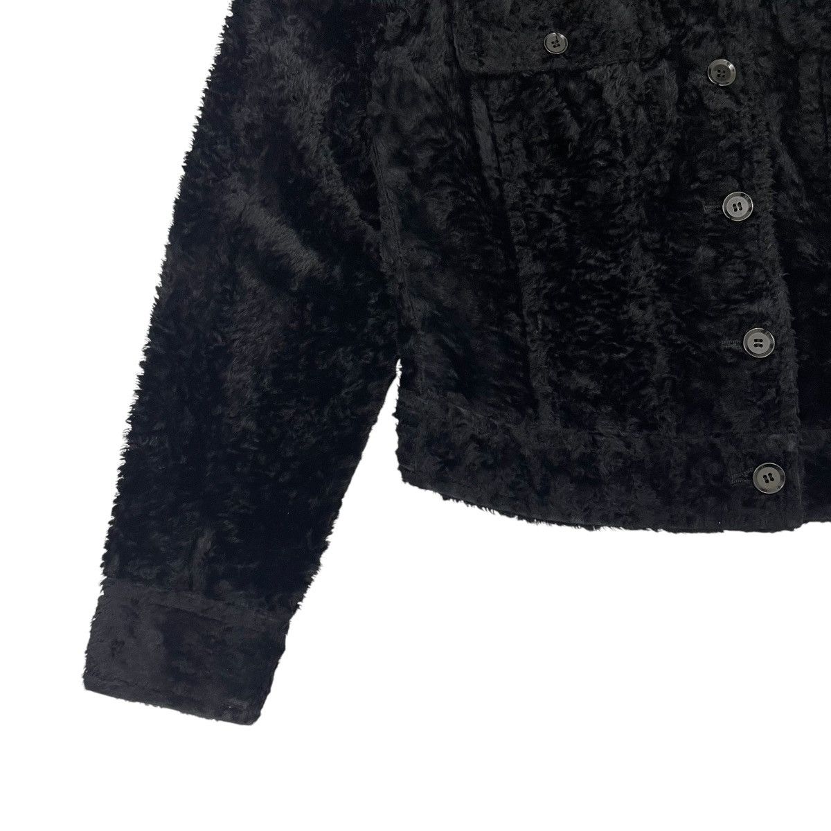 Katharine Hamnett London ⚡️Vintage Katharine Hamnett London Faux Fur Cropp Jacket Size M / US 6-8 / IT 42-44 - 9 Thumbnail