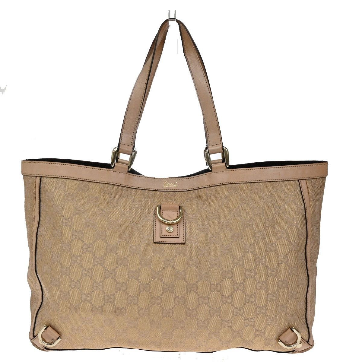 Gucci Gucci Abbey Tote GG Canvas with Leather Size ONE SIZE - 1 Thumbnail