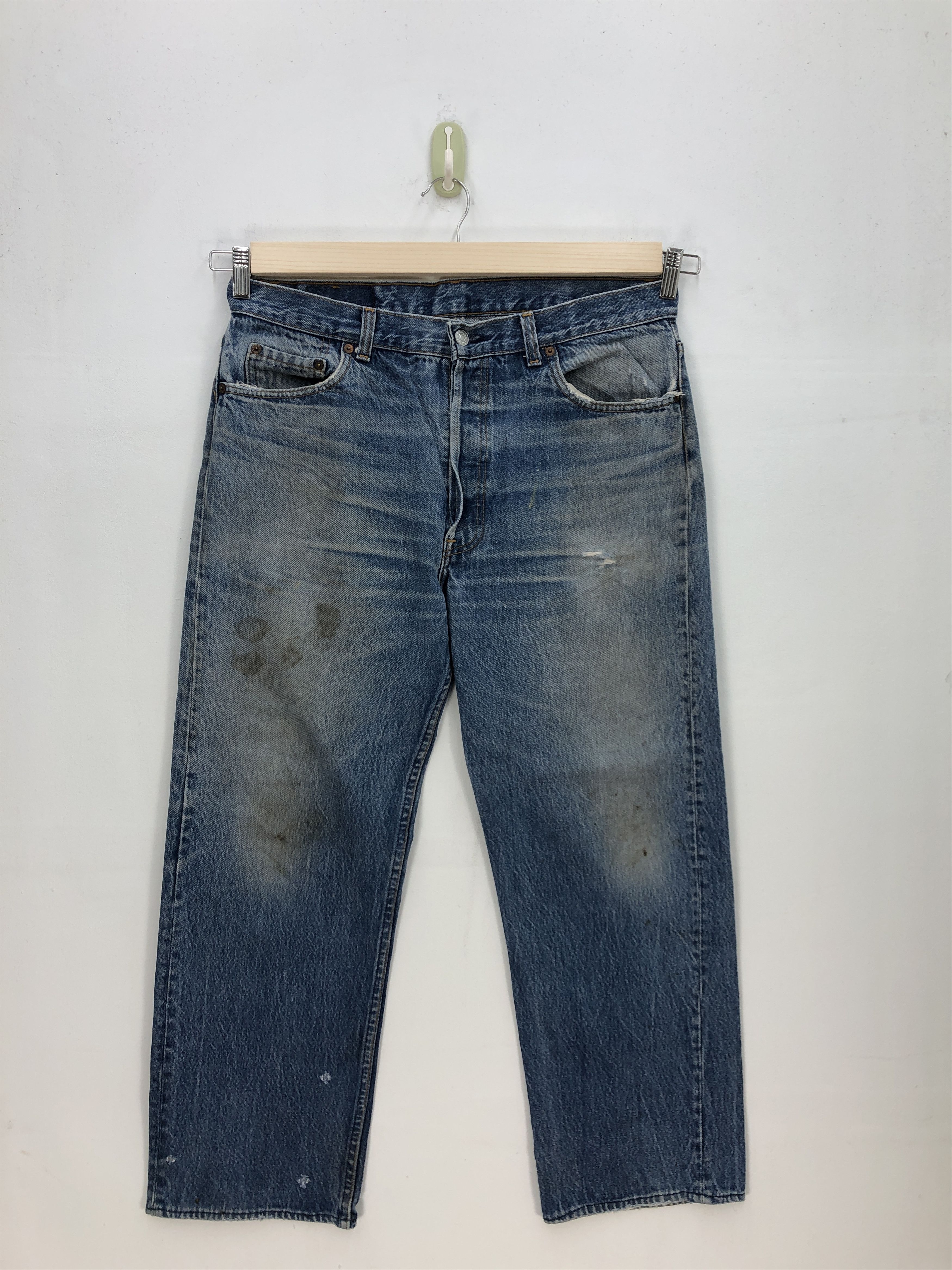 Levi's Vintage Levis 501 Faded Light Wash Jeans Levi's Denim Size US 34 / EU 50 - 1 Thumbnail