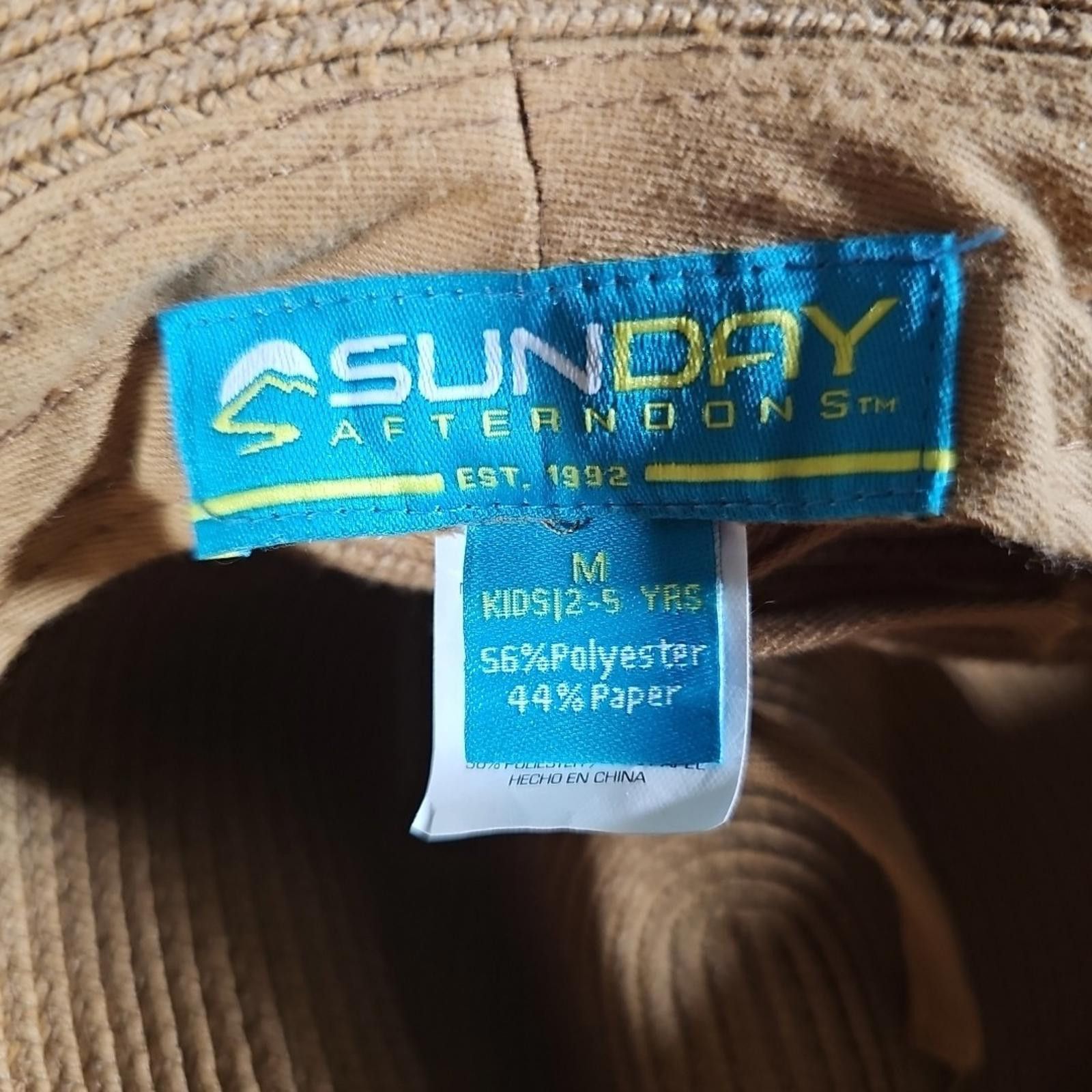 Other Sunday Afternoons Paper Fedora Hat M Kids 2-5yrs Size ONE SIZE - 5 Thumbnail