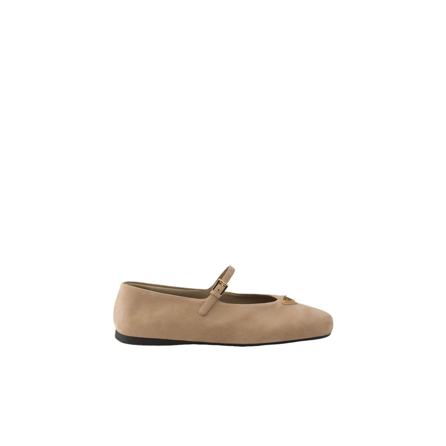 Prada PRADA $1100 Sand Beige Suede Ballerinas New & Authentic (Wom Size US 9 / IT 39 - 2 Thumbnail