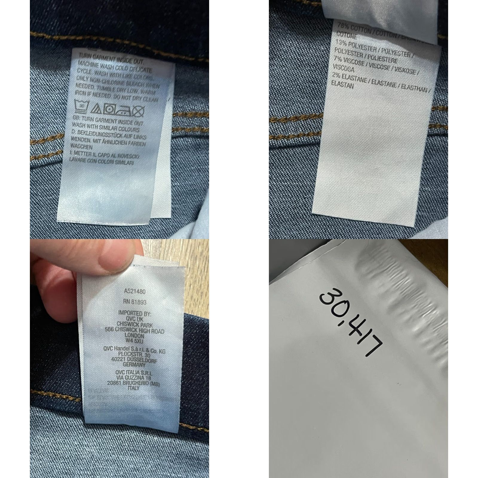 Denim & Co. Denim & Co. Jeans Women 8 Tall Blue Denim Straight Leg Pockets 8T Ladies Jeans Size 30" / US 8 / IT 44 - 8 Thumbnail