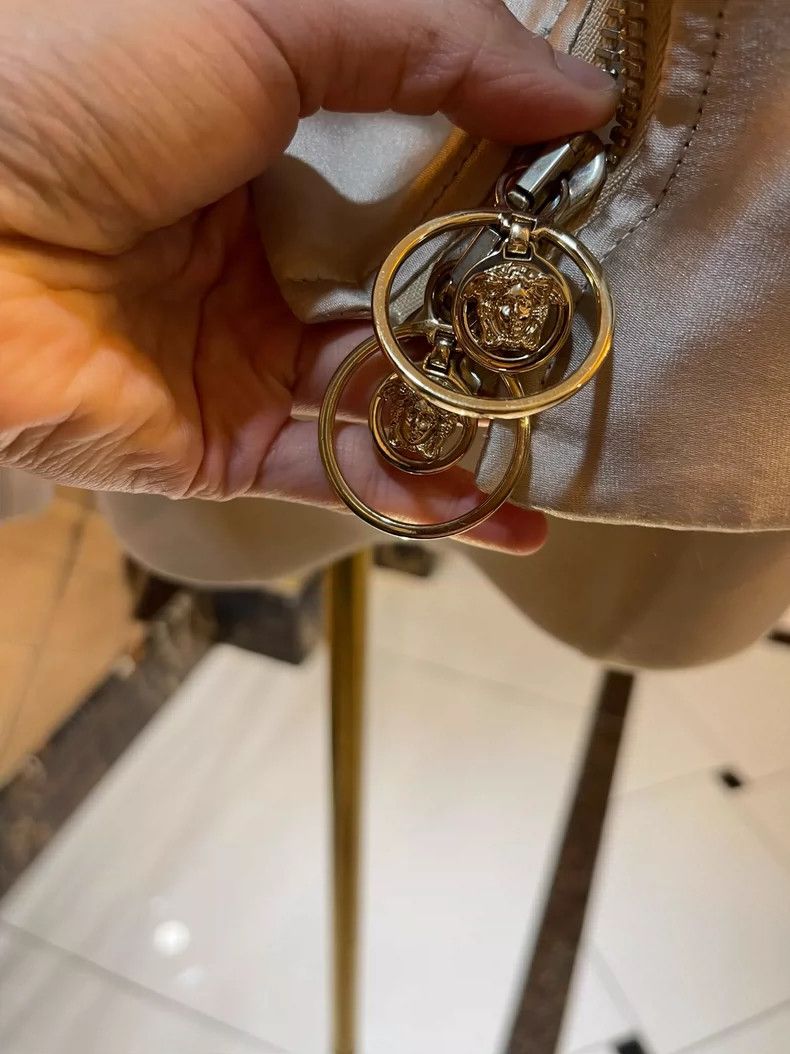 Versace Versace Champagne satin baseball jacket Size M / US 6-8 / IT 42-44 - 6 Thumbnail