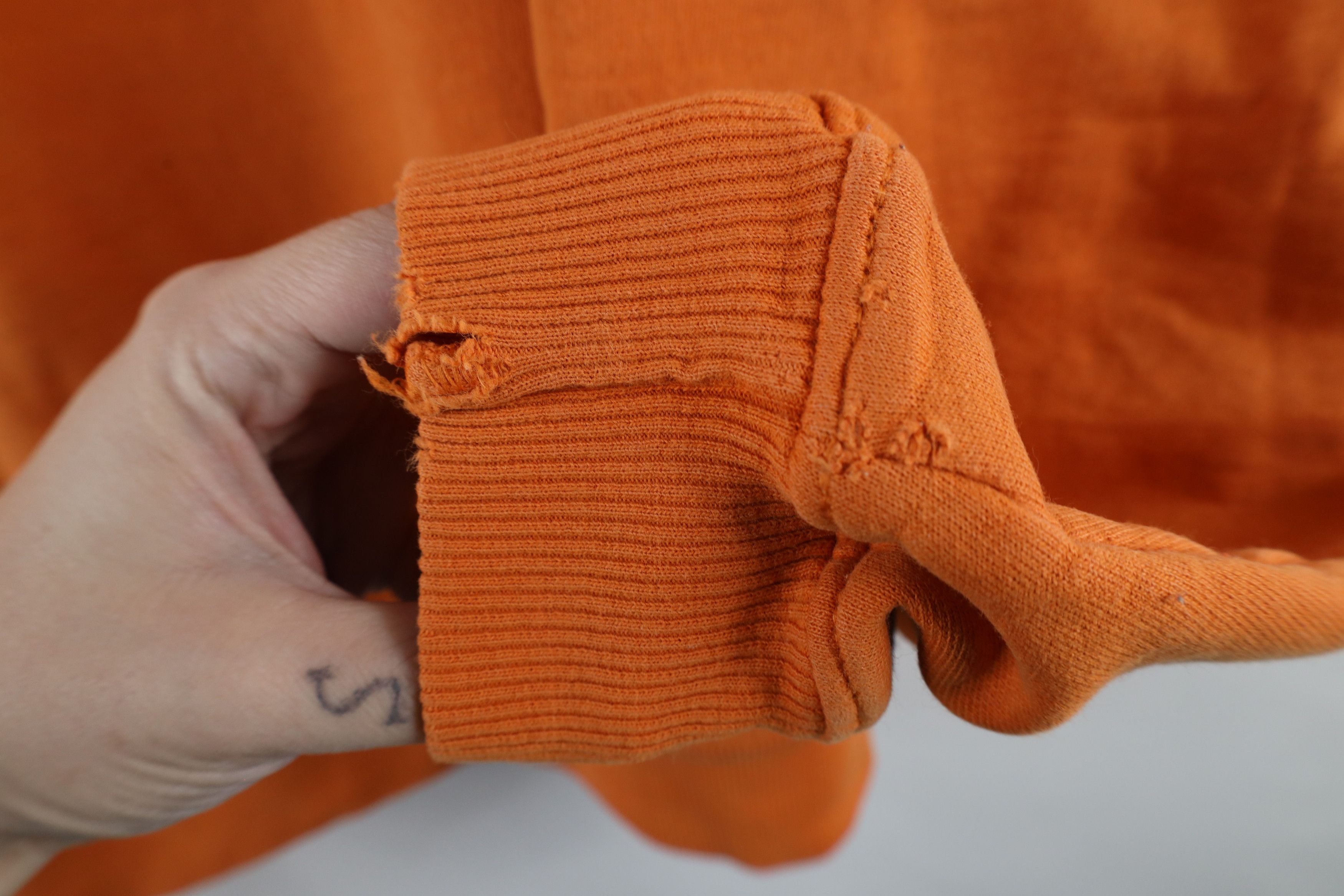 Champion × Vintage Vintage 90s Champion Boxy Fit Crewneck Sweatshirt Orange Size US M / EU 48-50 / 2 - 11 Thumbnail
