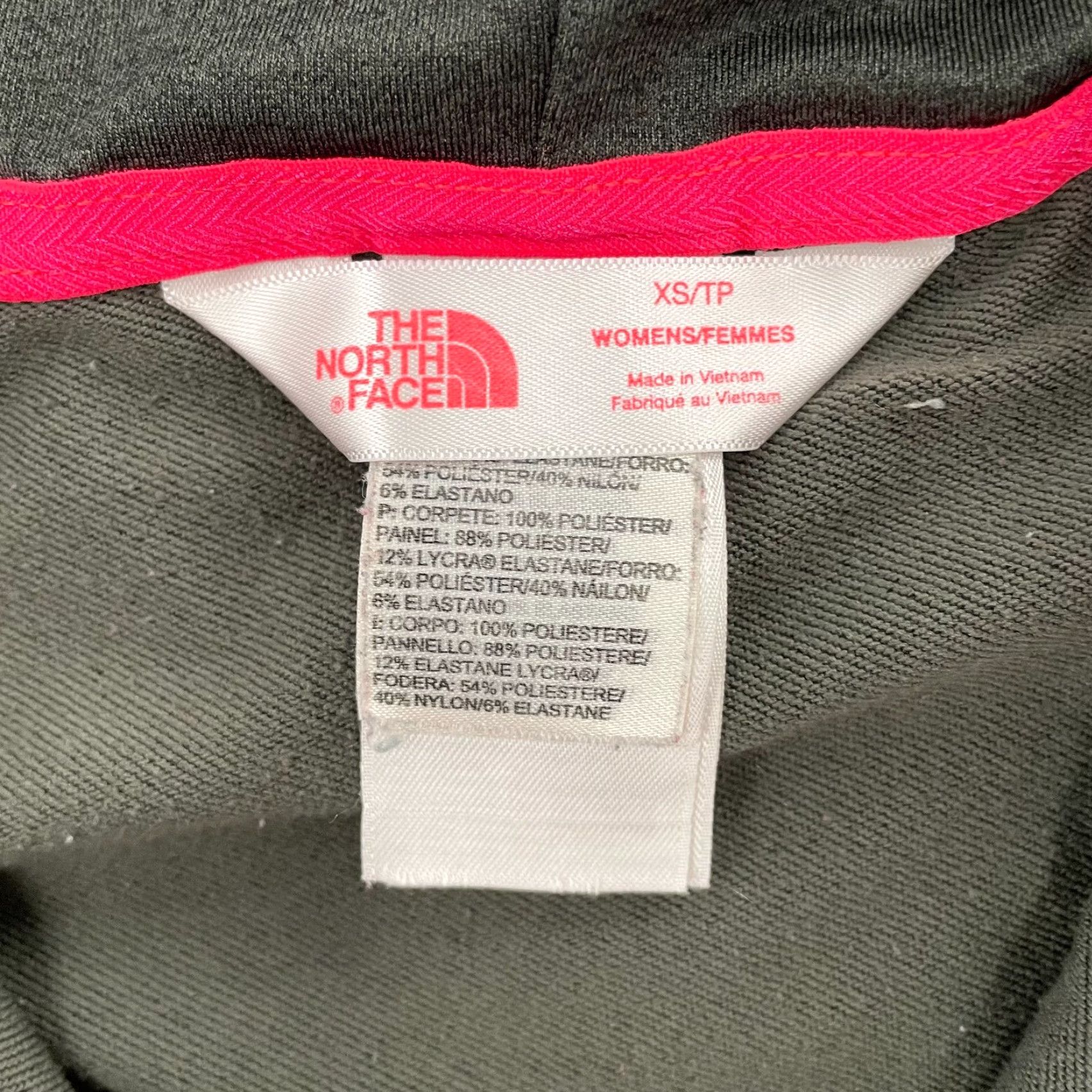 The North Face The North Face Jacket Womens Extra Small Gray Pink Full Zip Pockets Ladies XS Size XS / US 0-2 / IT 36-38 - 7 Thumbnail