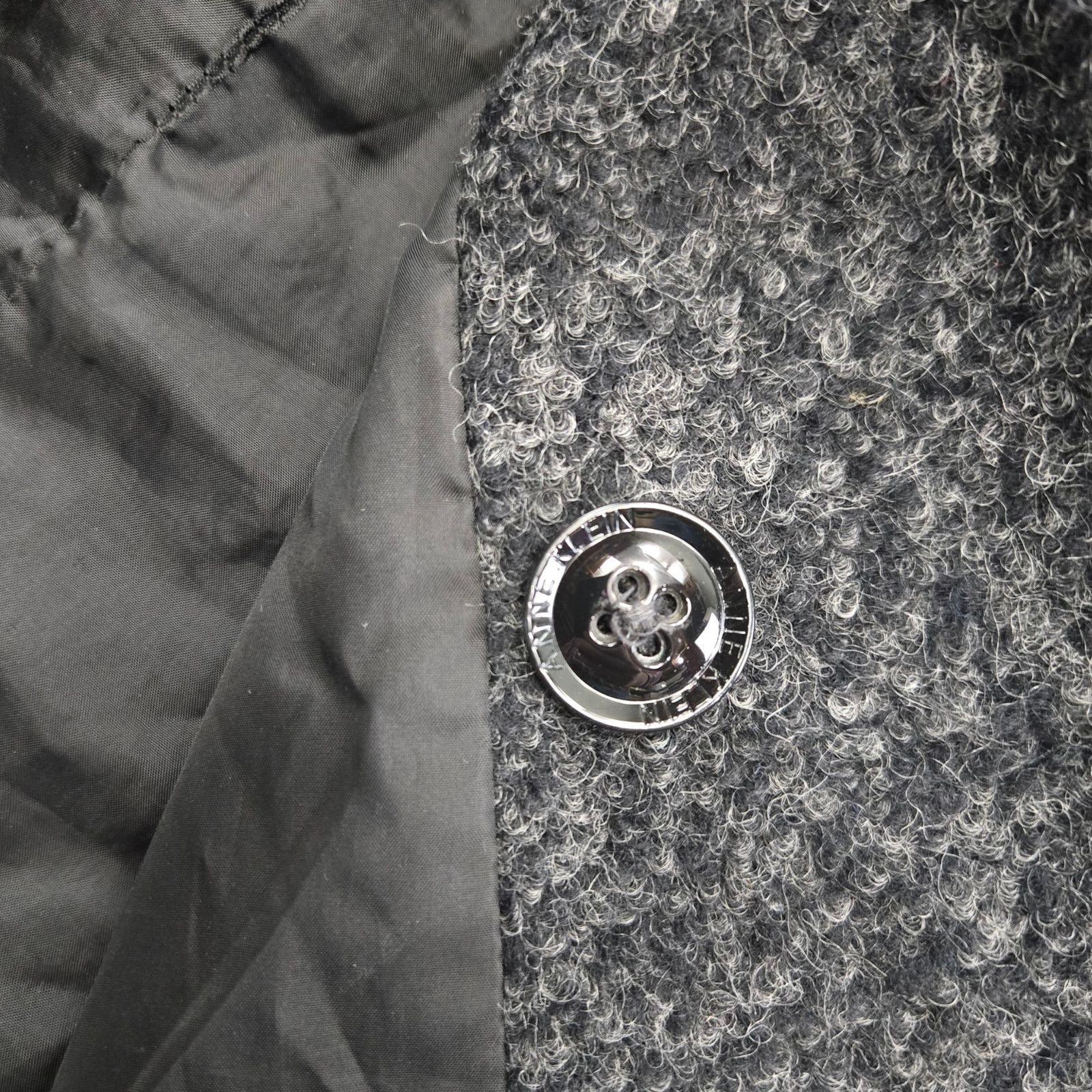 Anne Klein Y2K Anne Klein Charcoal Gray Wool Blend Peacoat Size XXL Size XXL / US 16-18 / IT 52-54 - 8 Thumbnail