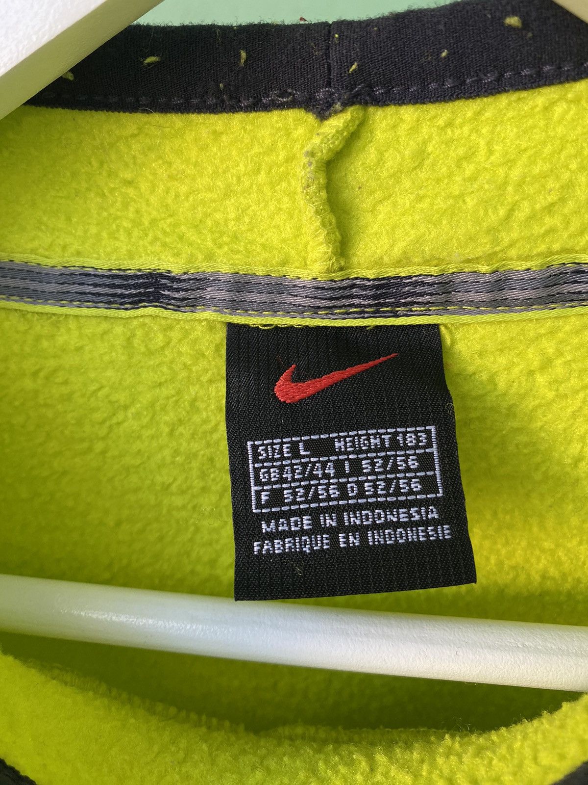 Nike × Vintage Vintage Nike Fleece Orange Very Rare Size US L / EU 52-54 / 3 - 6 Thumbnail