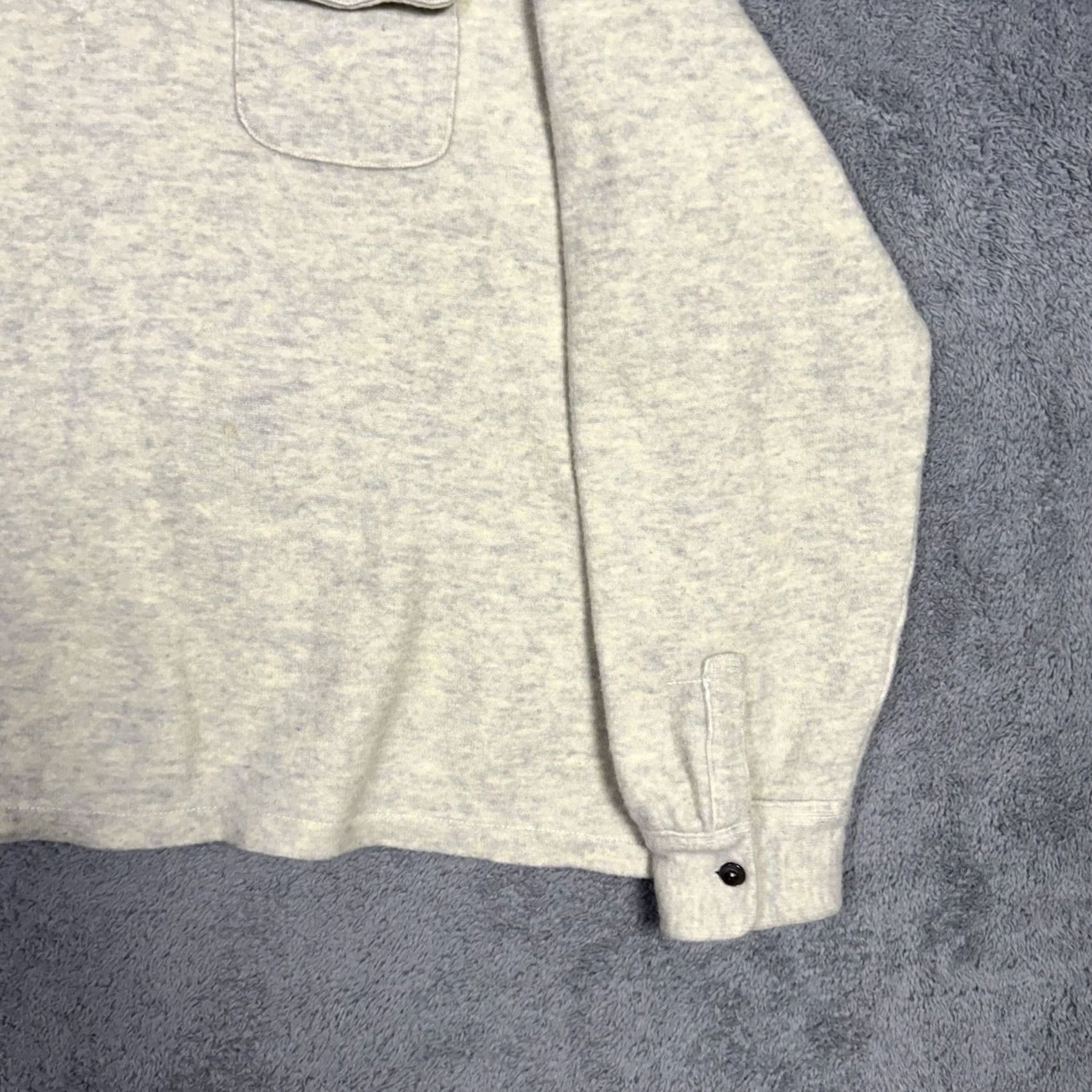 Polo Ralph Lauren VINTAGE Polo Ralph Lauren Sweater Mens 2XL Gray Lambswool Jumper Pullover 1/4 Zip Knit Wool Military? Size US XXL / EU 58 / 5 - 3 Thumbnail